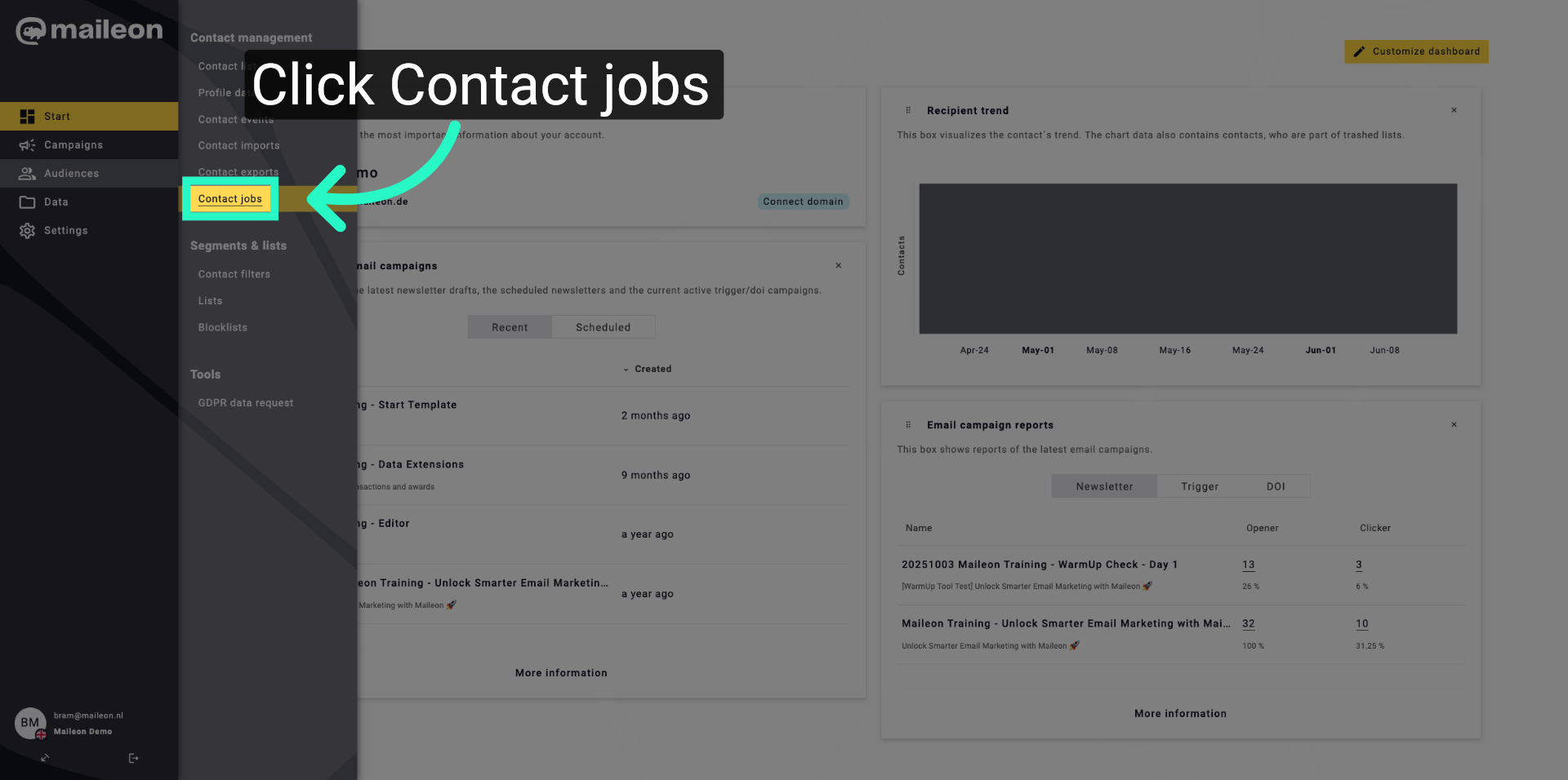 Open Contact Jobs