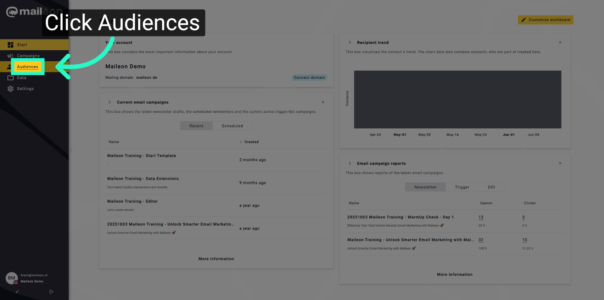 Access Audiences Section