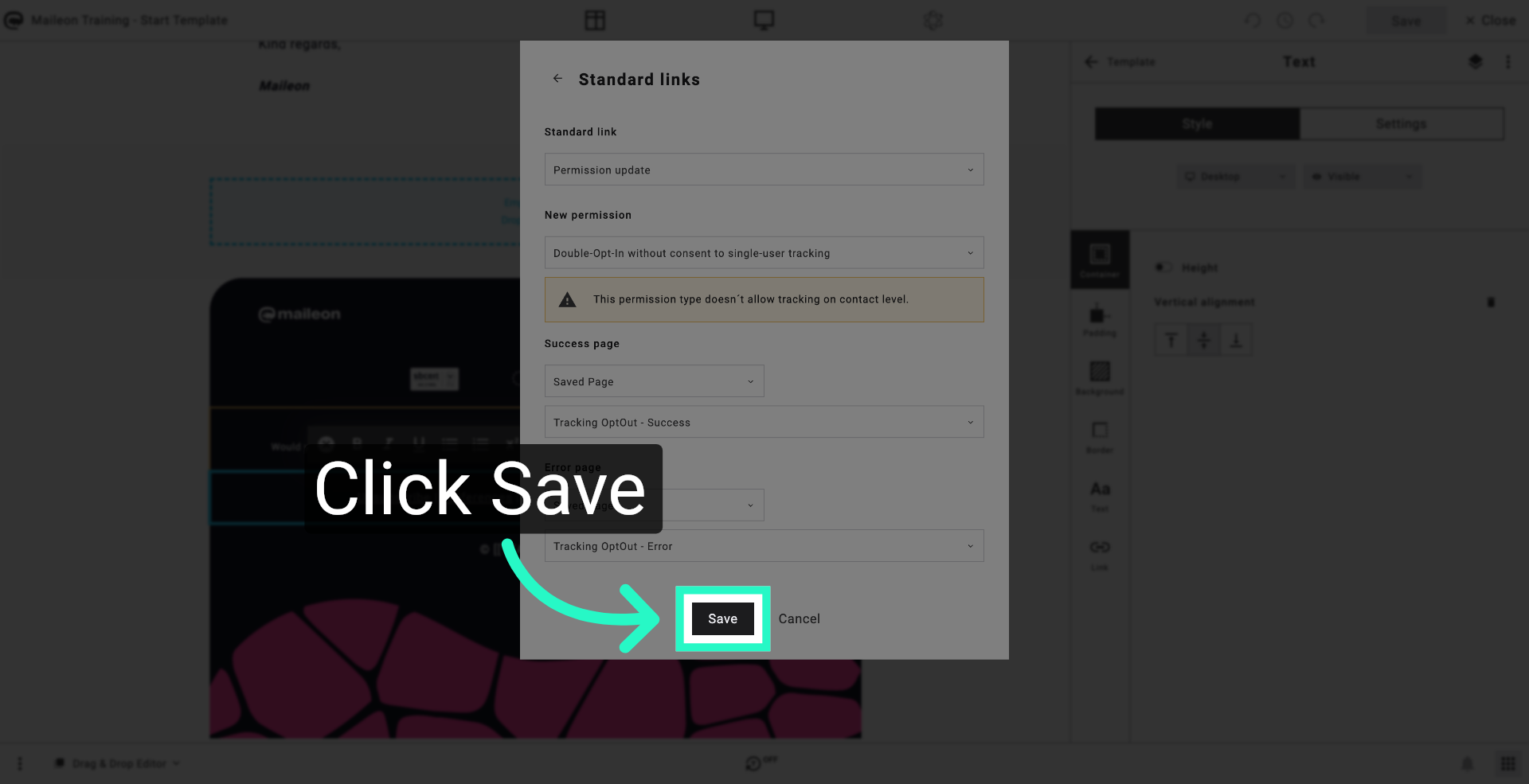 Save Configuration Changes