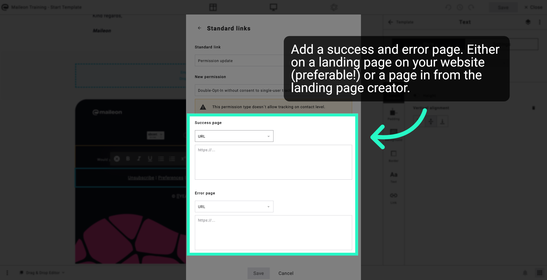 Choose URL Option