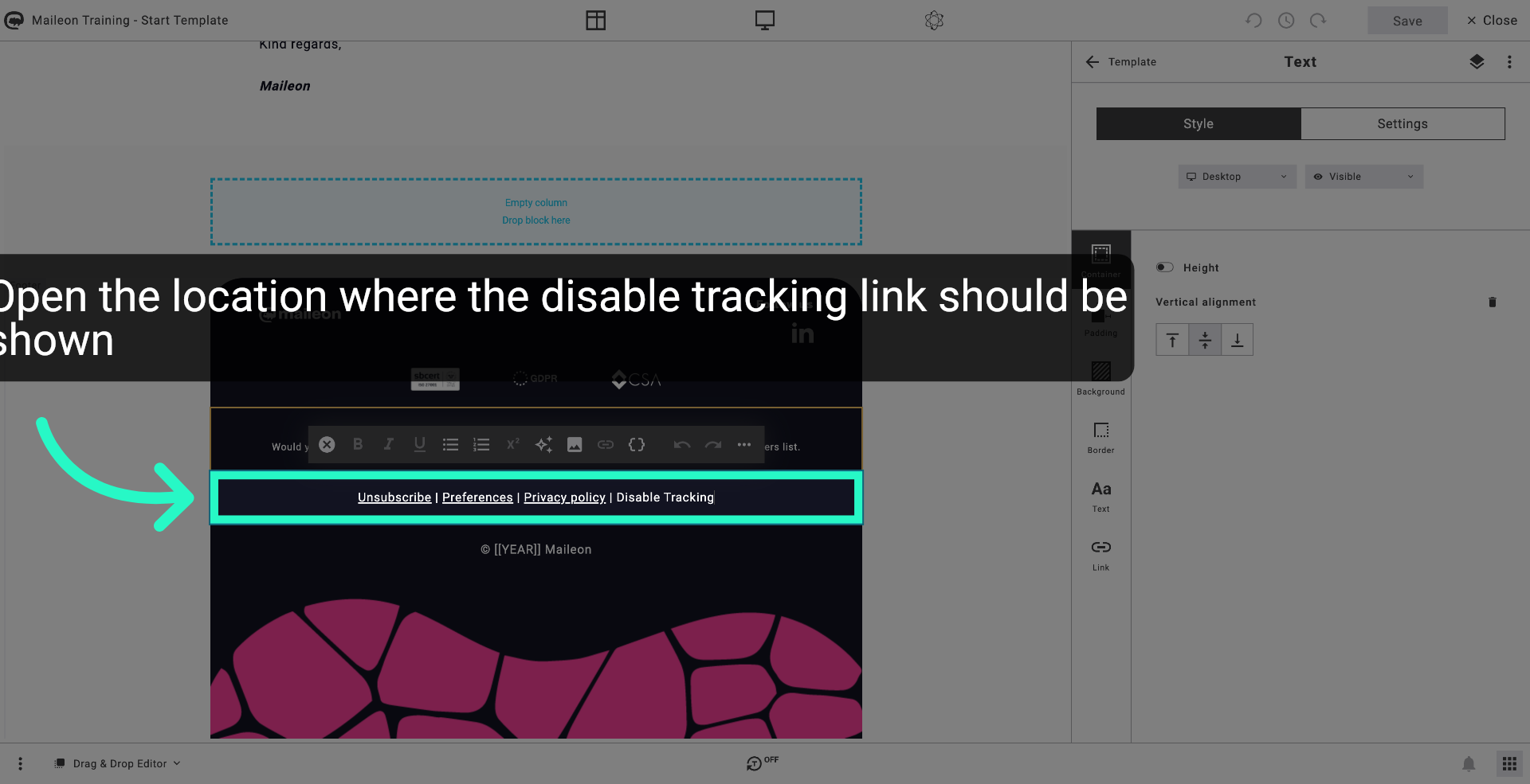 Open Unsubscribe Preferences Again