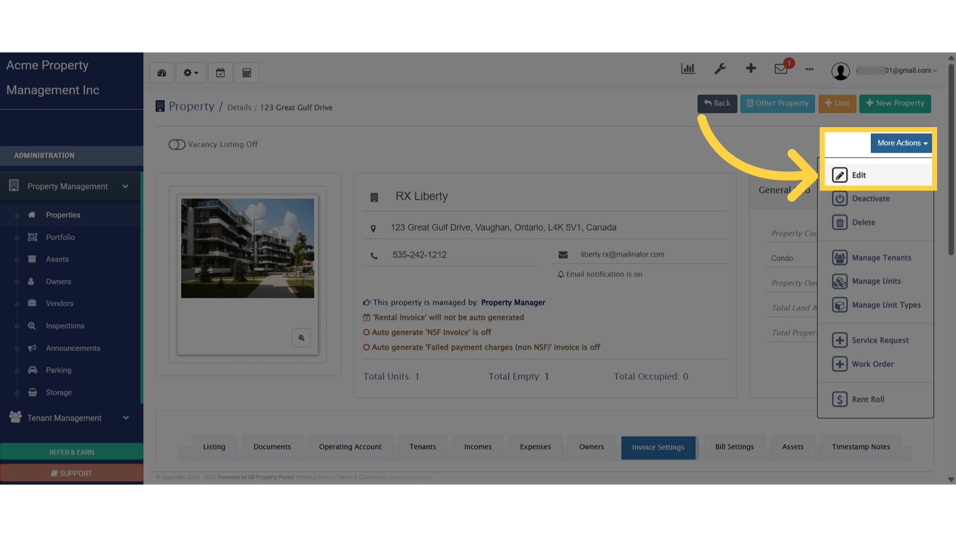 Select 'Edit'