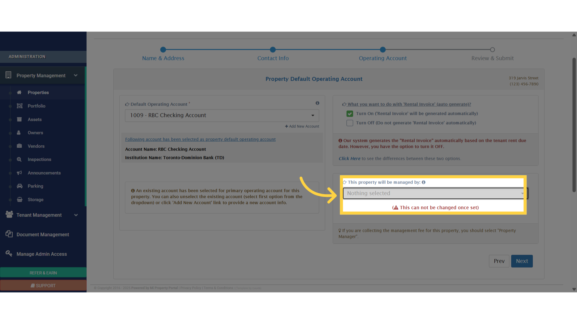 Click 'Nothing selected'