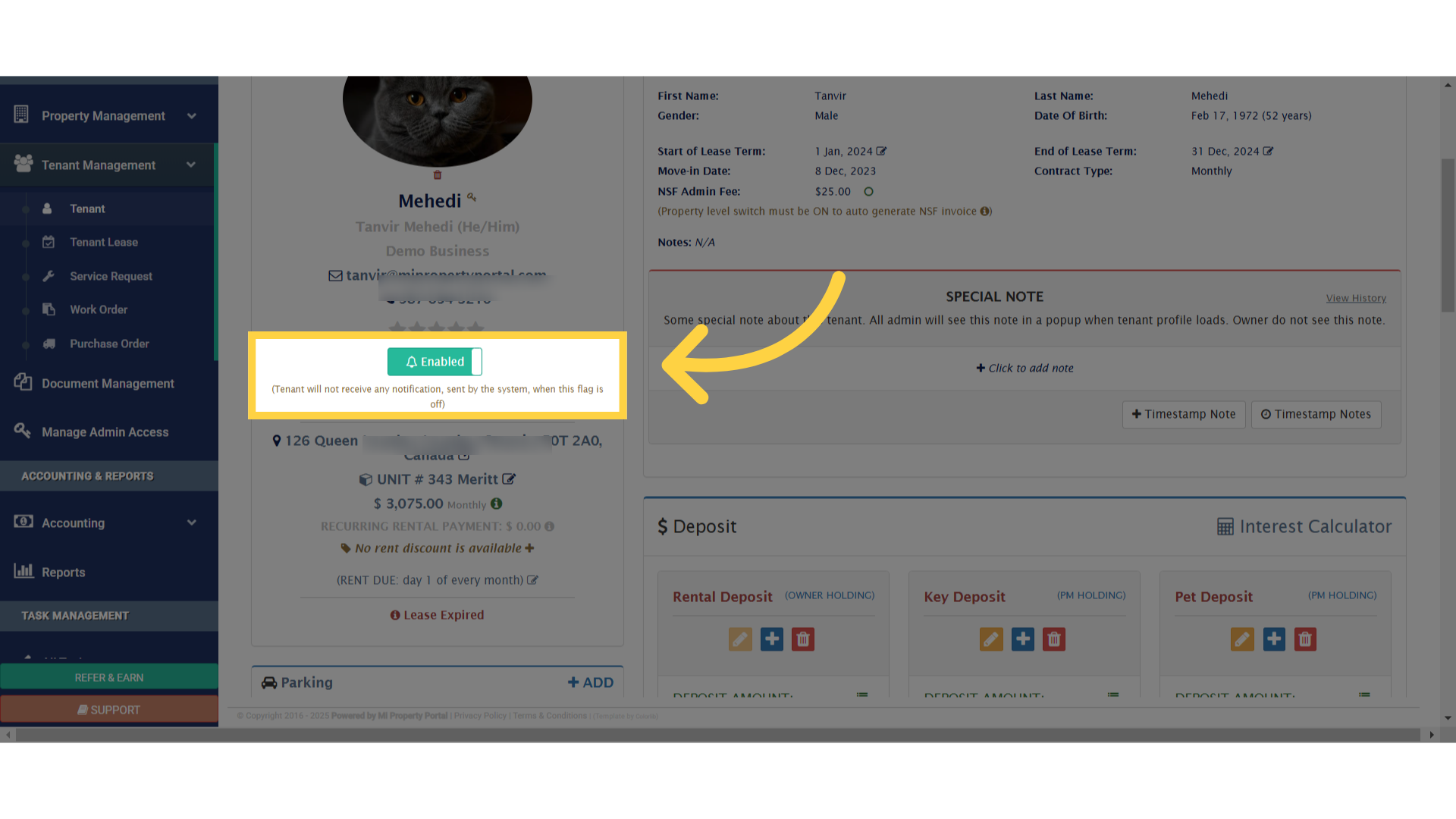 Click 'Enabled Disabled'