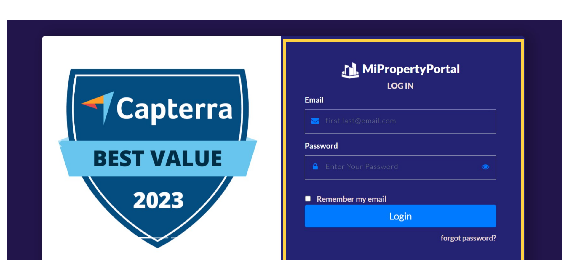 go to manage.mipropertyportal.com and login to the admin portal using your login credential