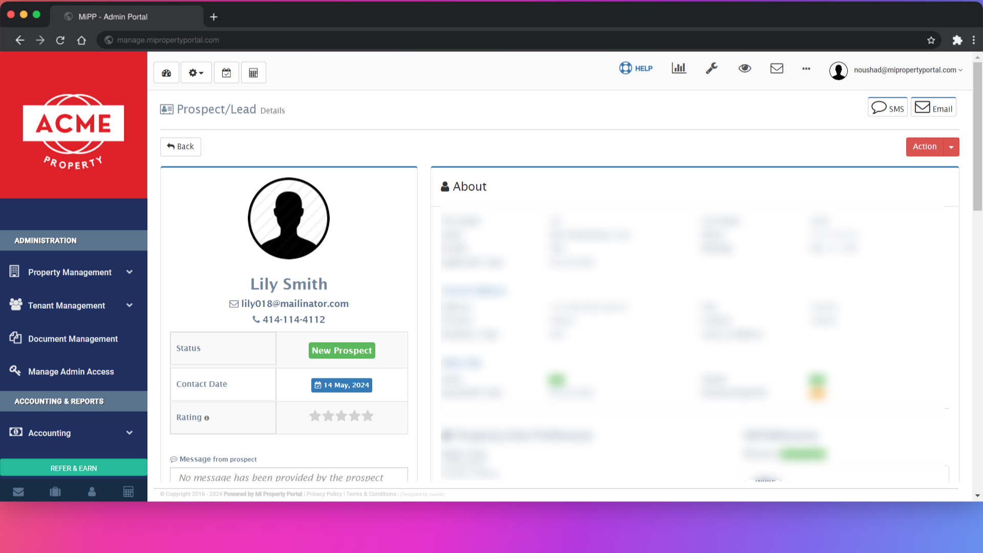 To access the Guarantor Info section, scroll down on the left side of the User Profile Basic Information
