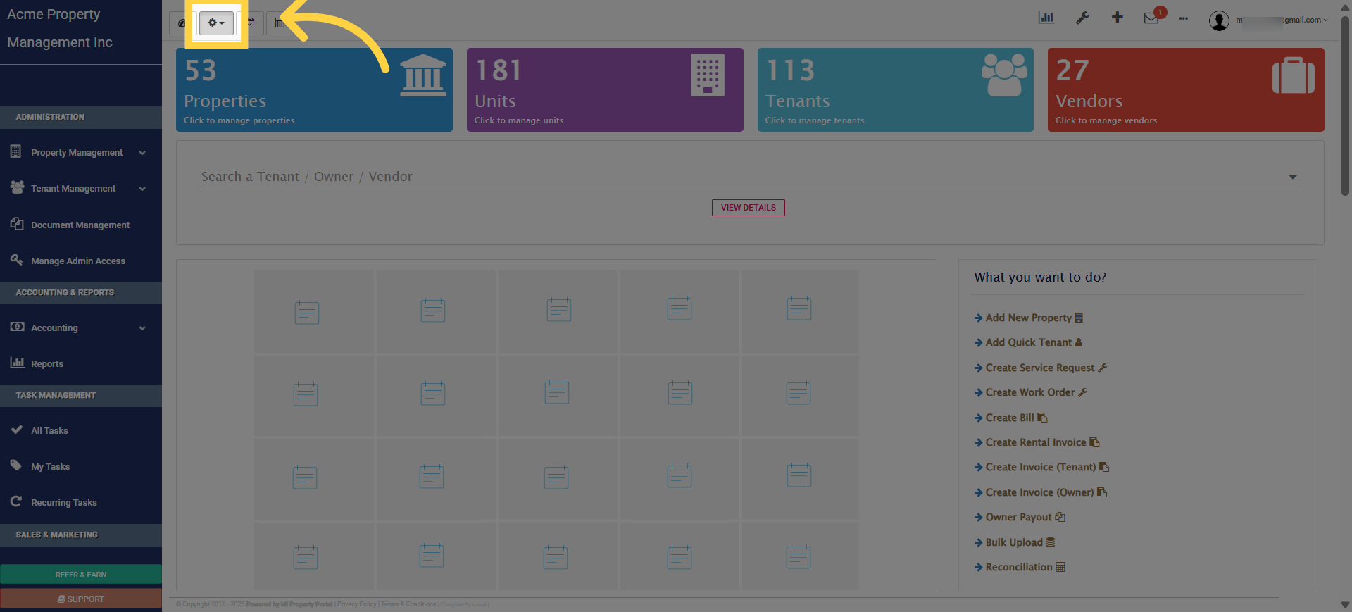 Click 'Toggle Dropdown'