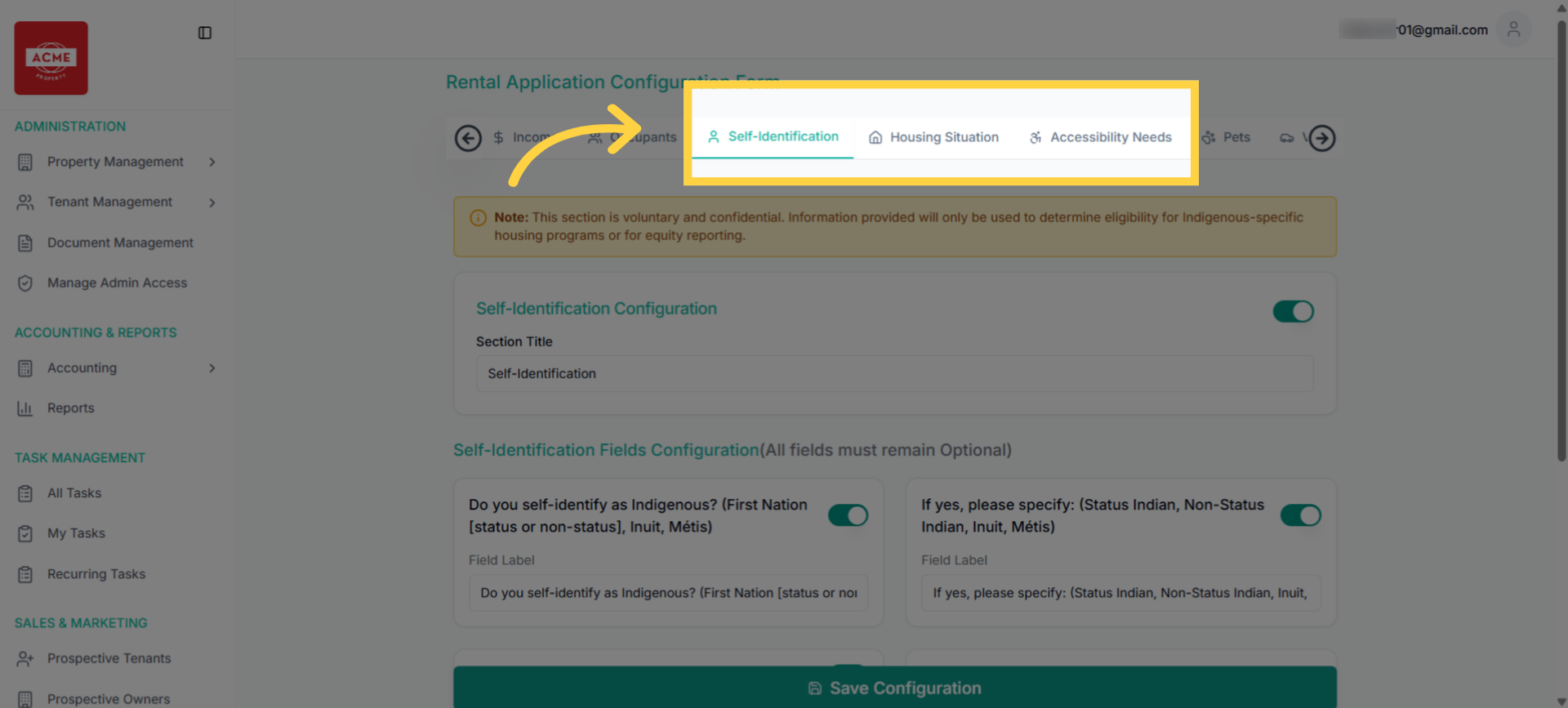 Optional sections cannot be marked as required, even if included in the form