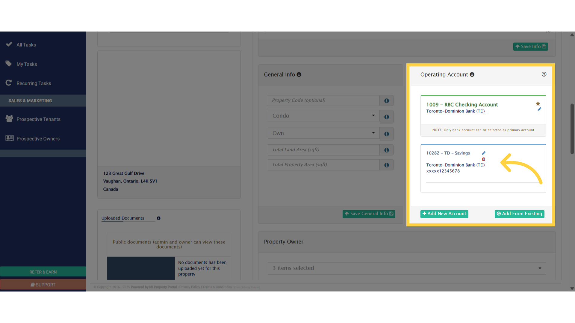 The account was added.