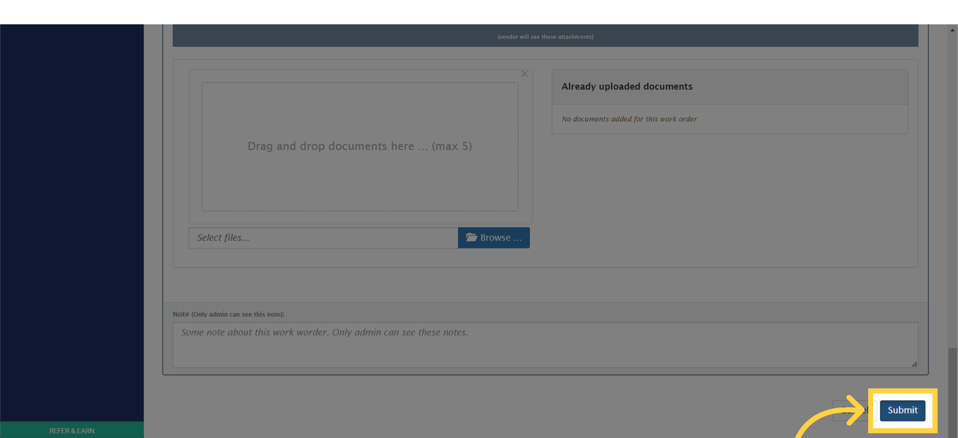 After making your adjustments, click on 'Submit' to save the changes