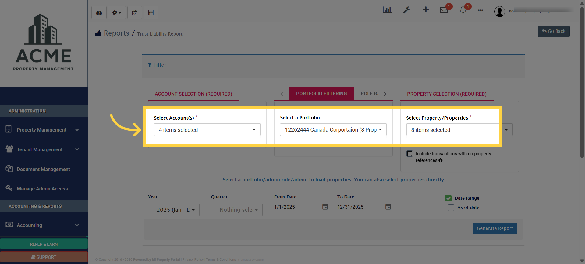 Set Property Reference Filter False