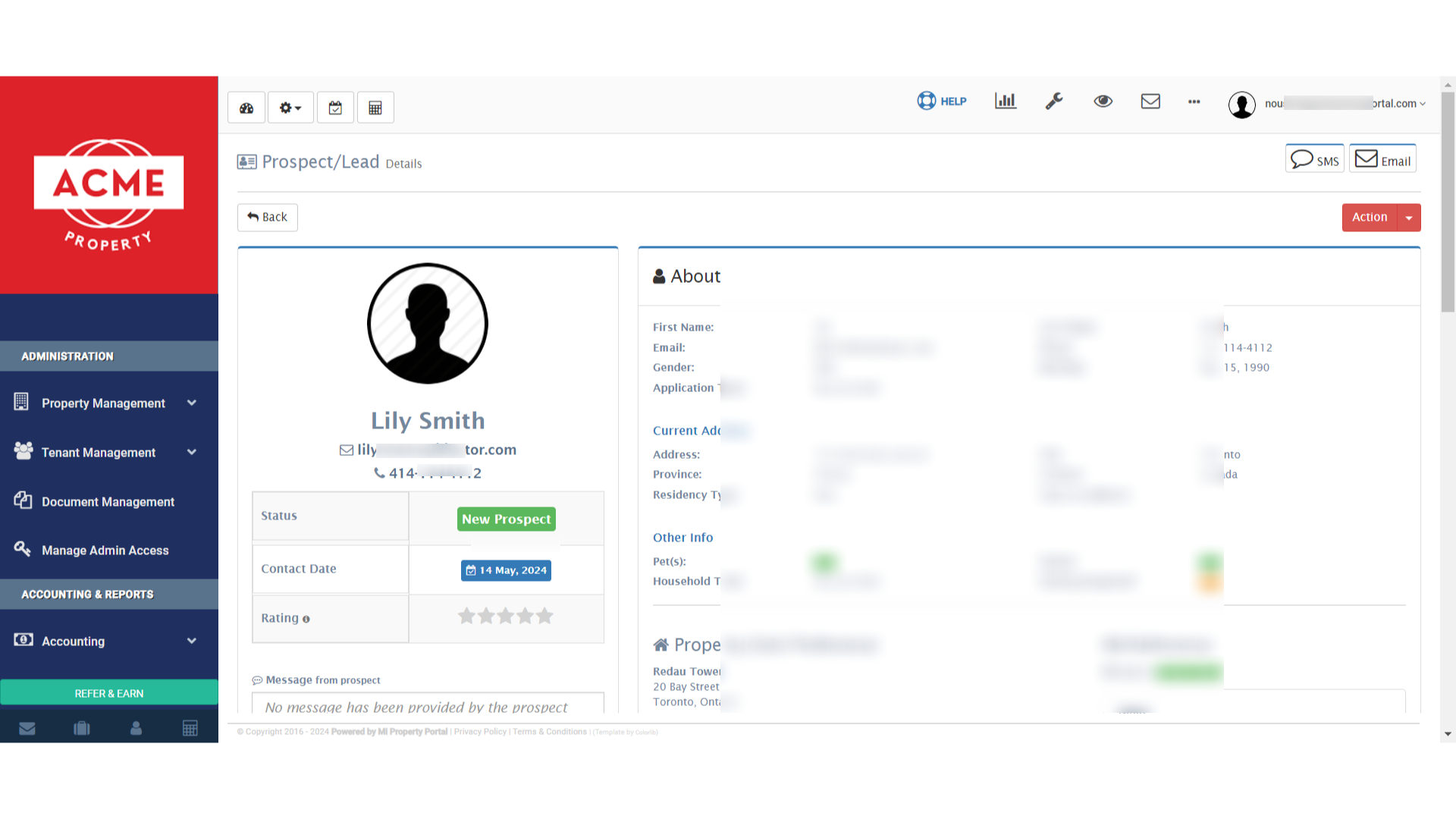 To access the Guarantor Info section, scroll down on the left side of the User Profile Basic Information