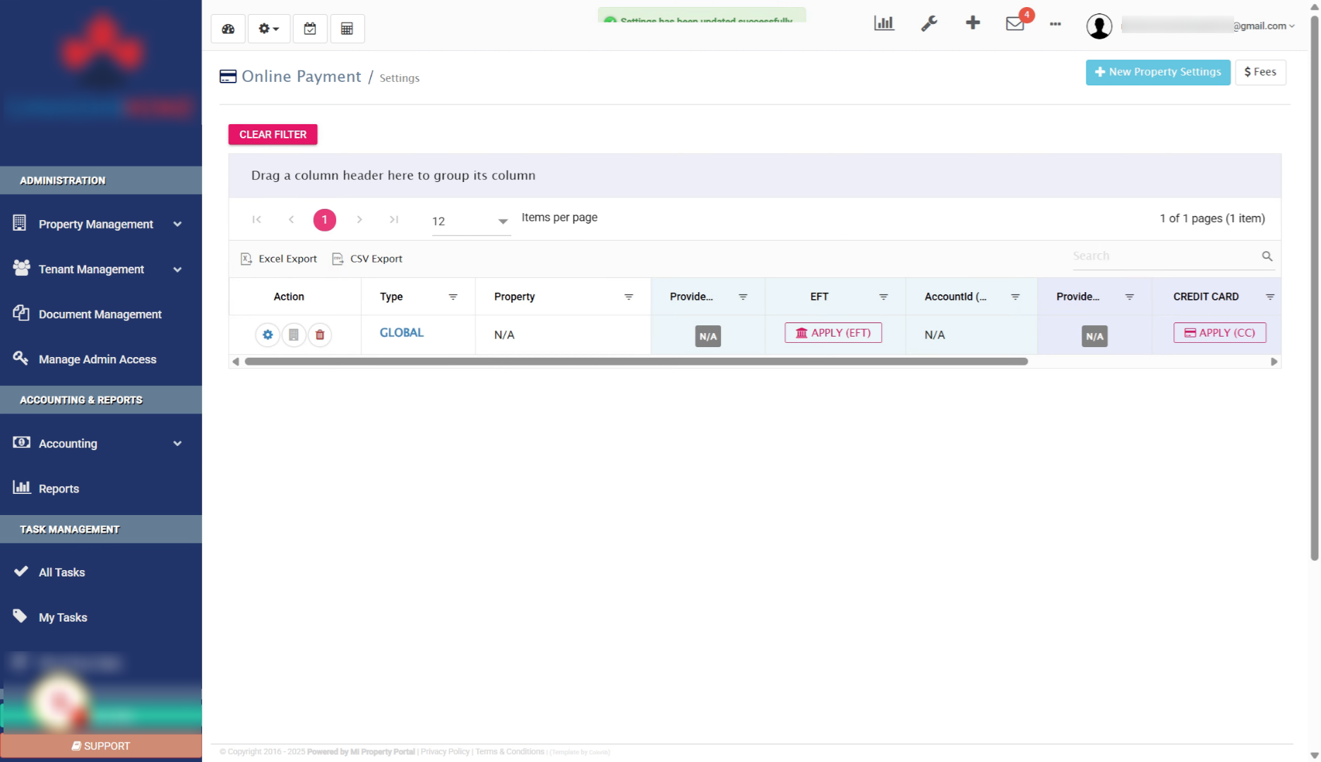 Payment Profile Saved Successfully