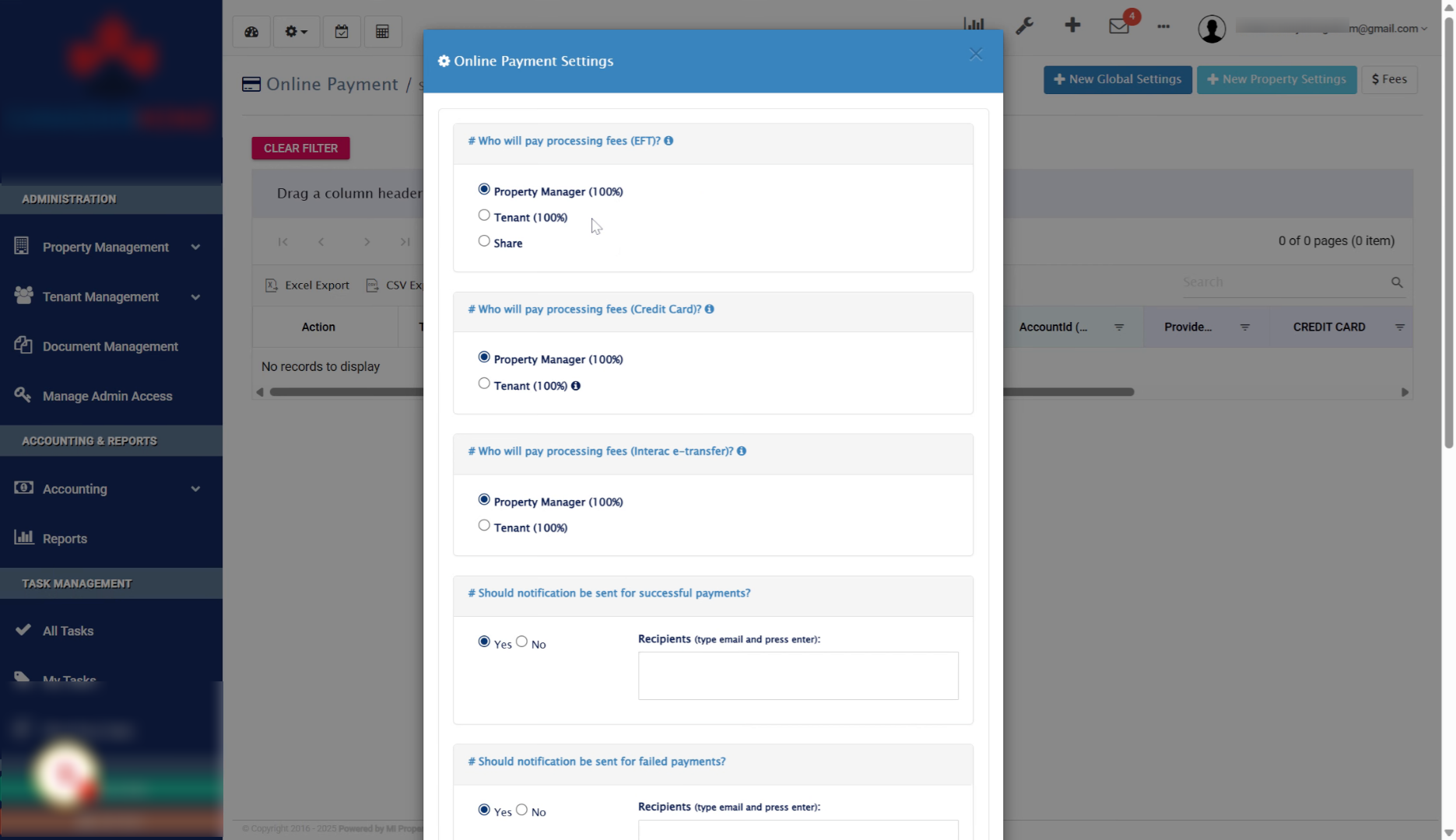 Define Processing Fee Responsibility