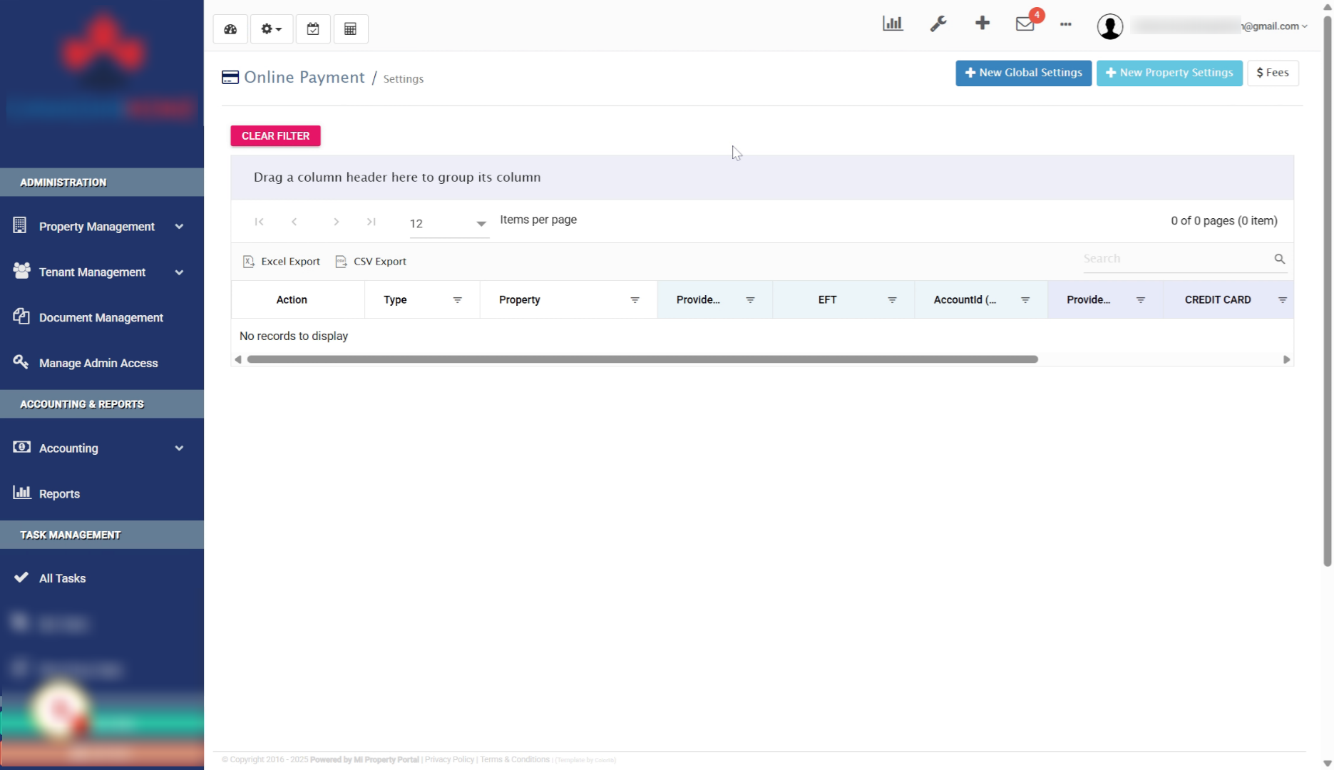 Review Payment Settings Overview