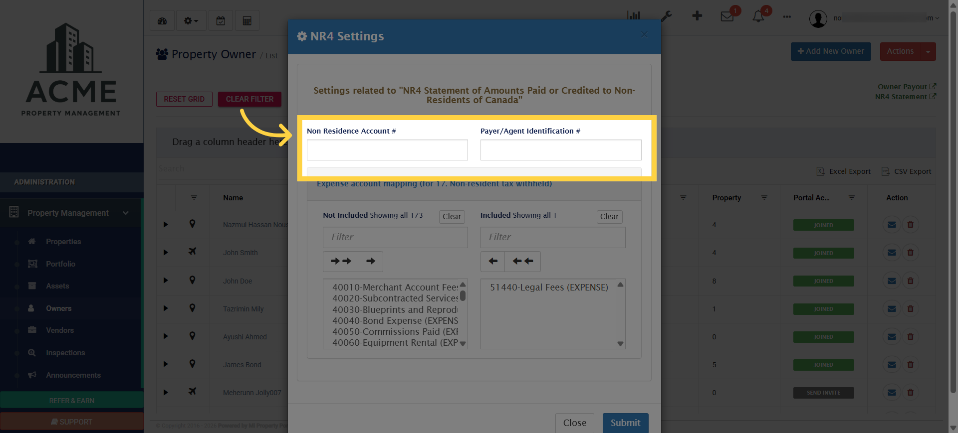 Select Non-Resident Account