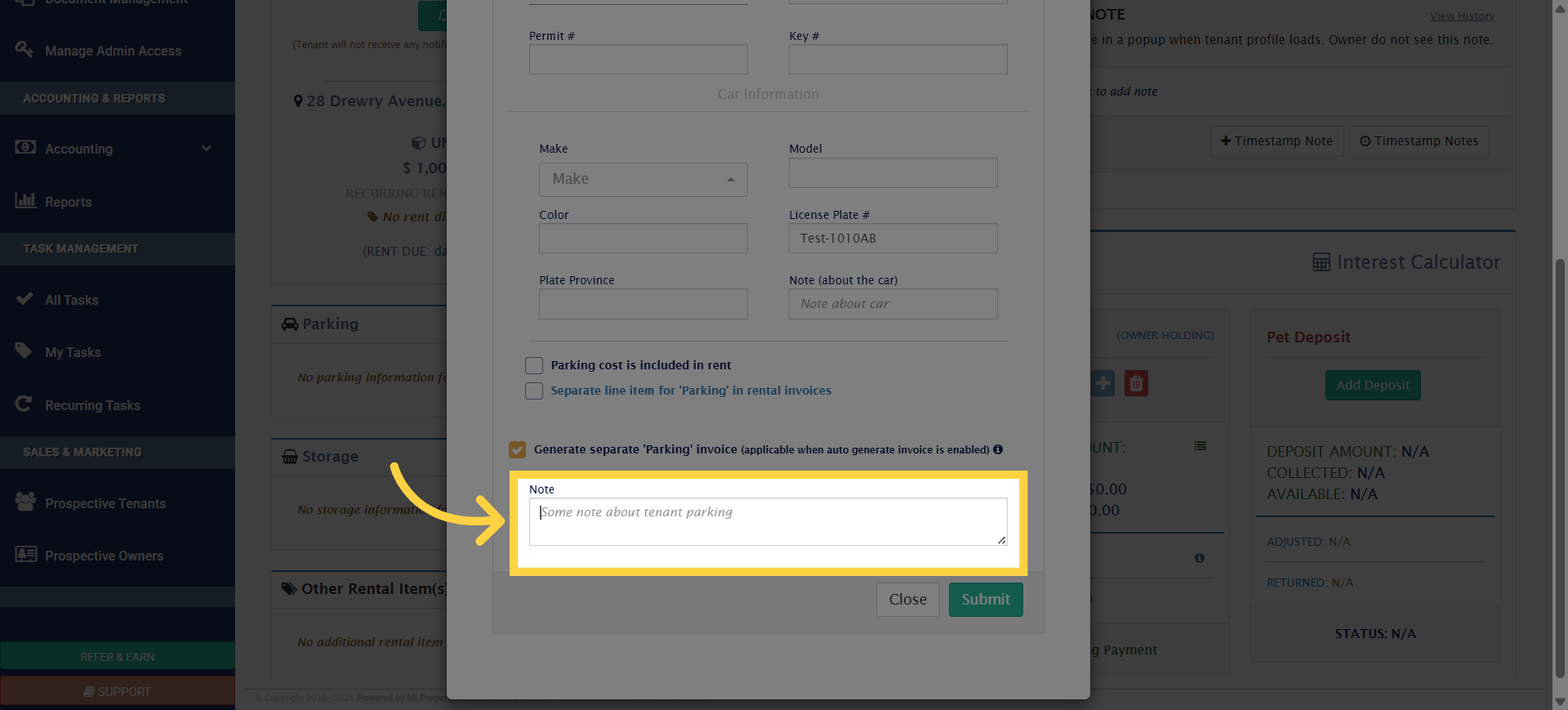 Click 'Note:'