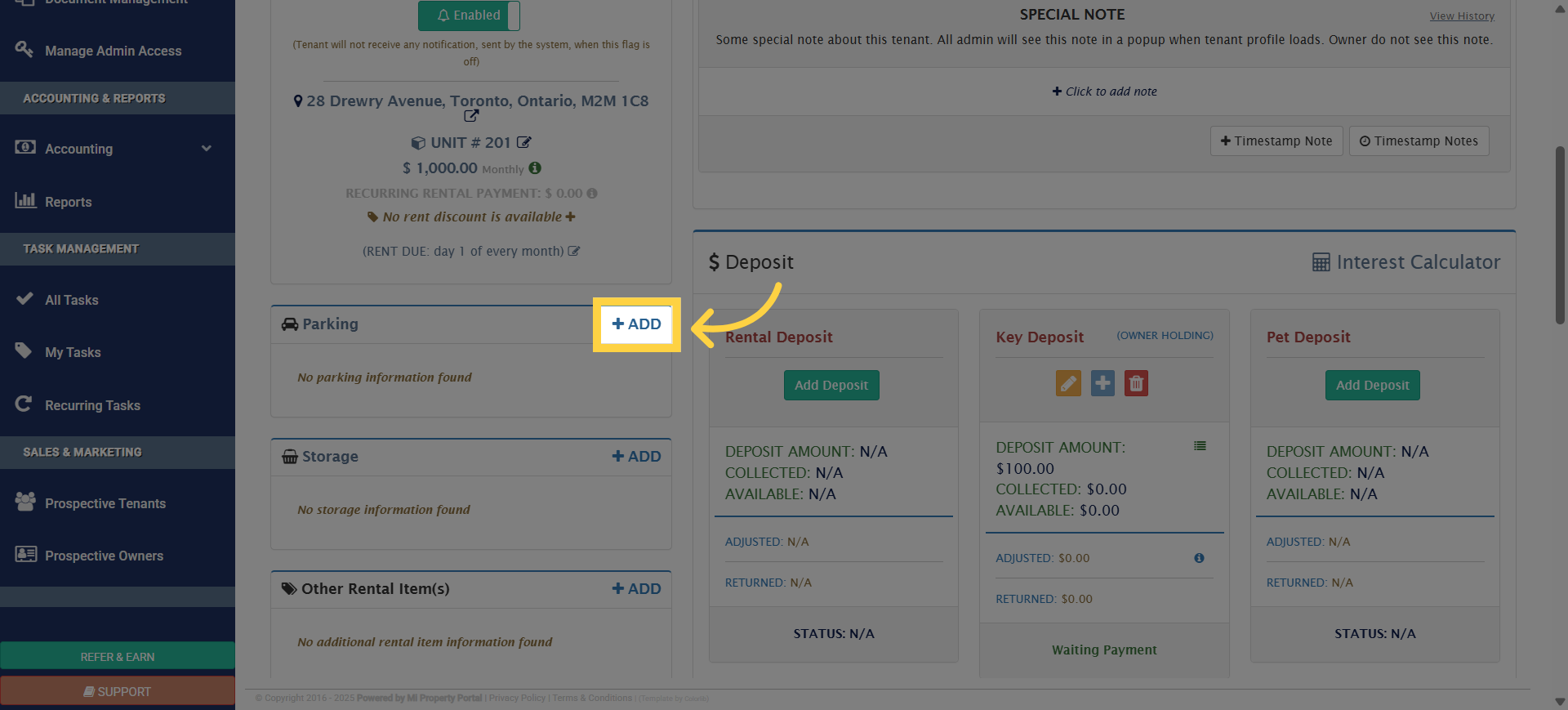 Click 'ADD'
