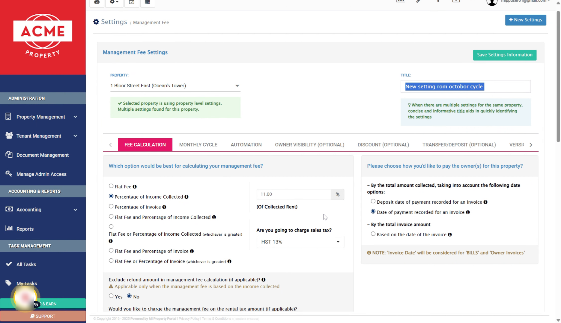 Past Cycle Modification Restriction