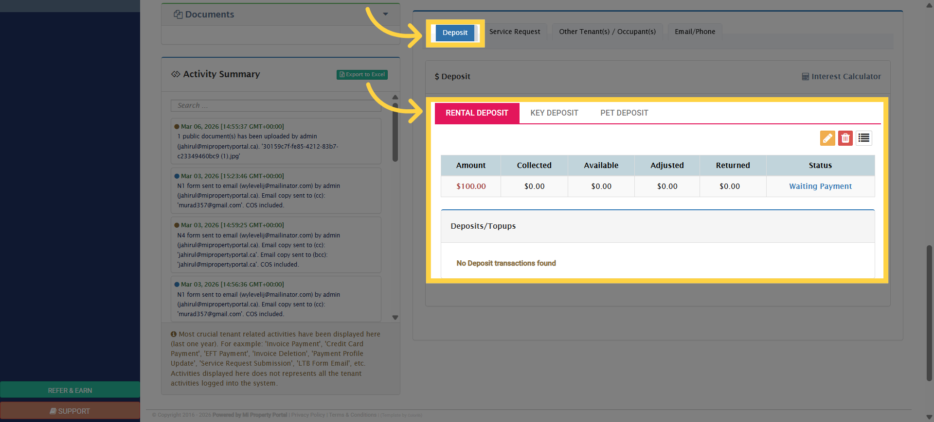 Access Deposit Interest Calculator