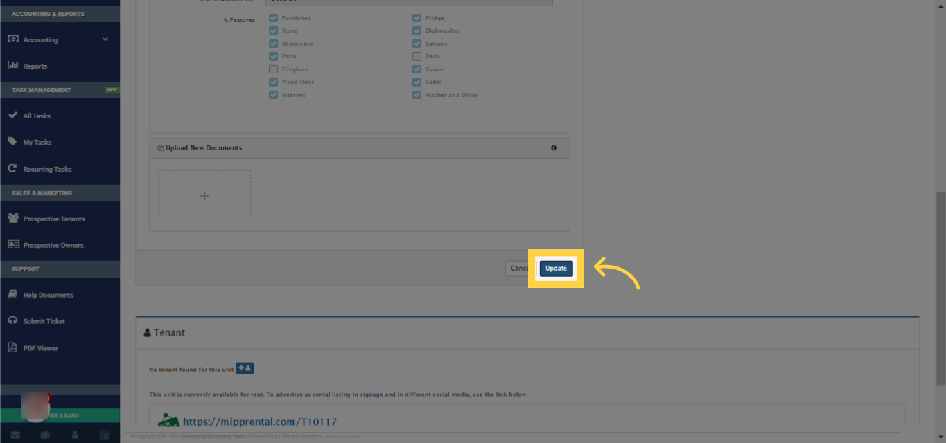 Or click on the 'Update' button from the down below