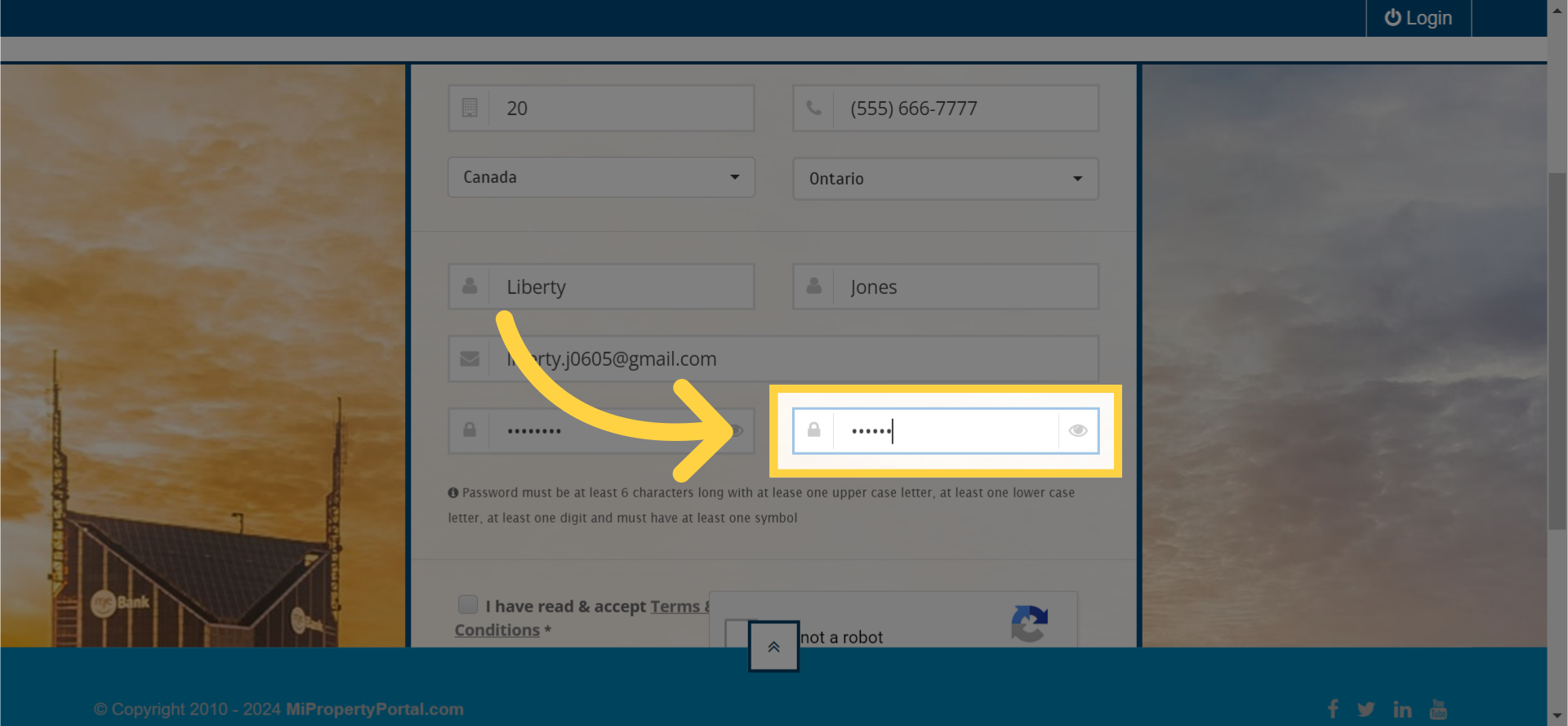 Re-type the Same Password