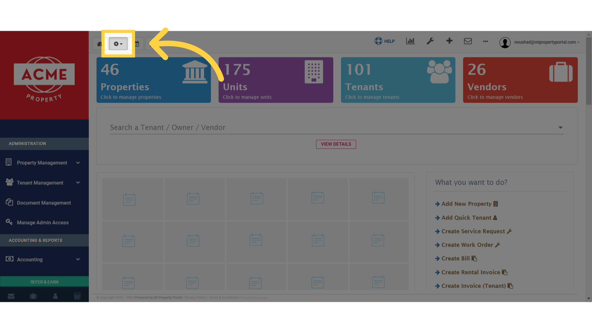 Click 'Toggle Dropdown'