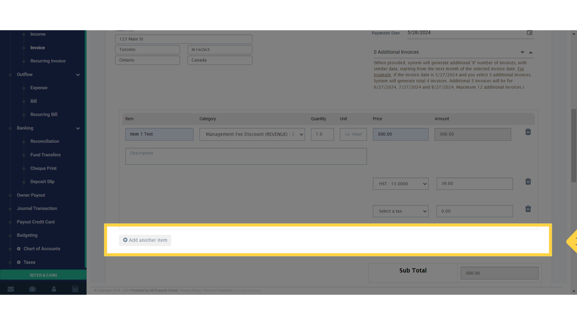 Fill in the necessary details in the relevant fields.