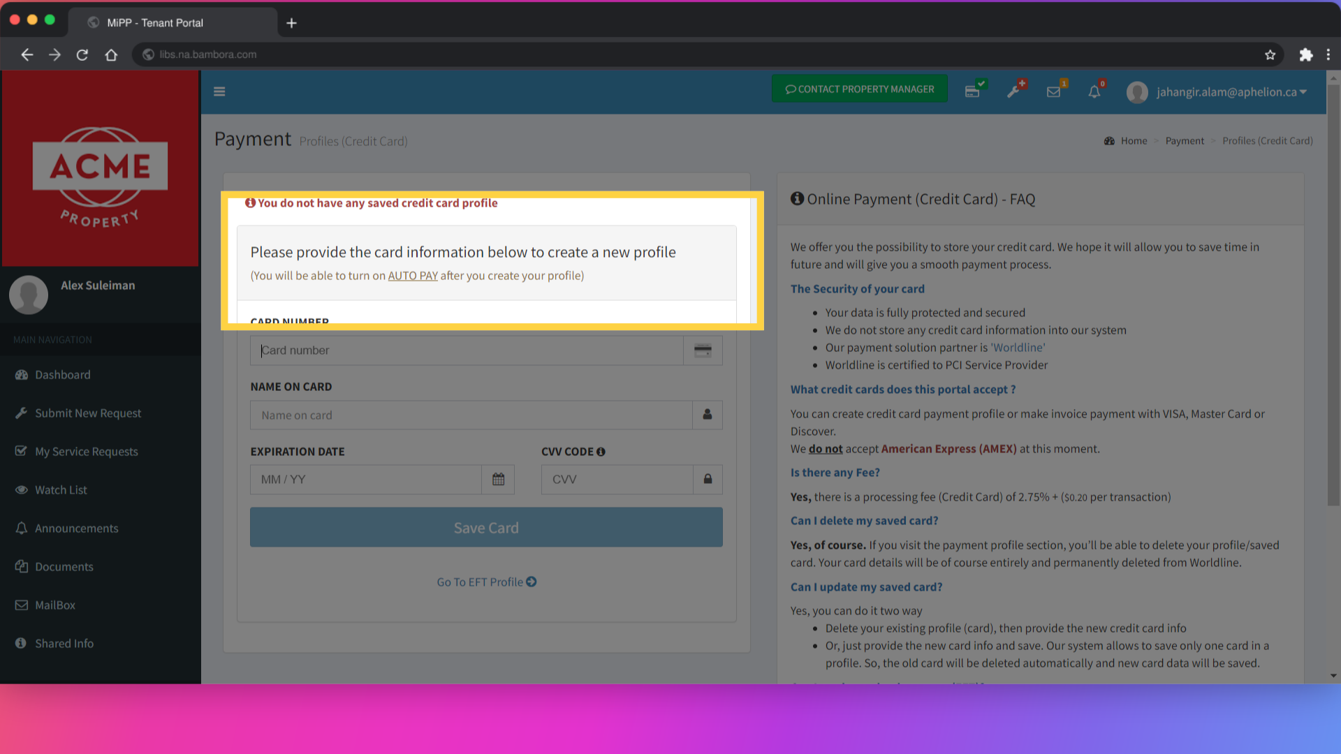 Read this Auto Pay info