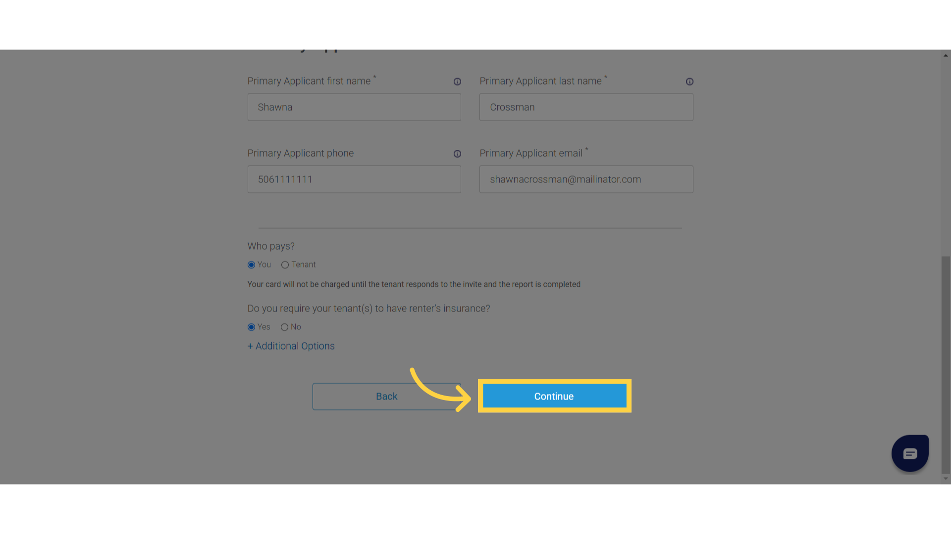 Click 'Continue'