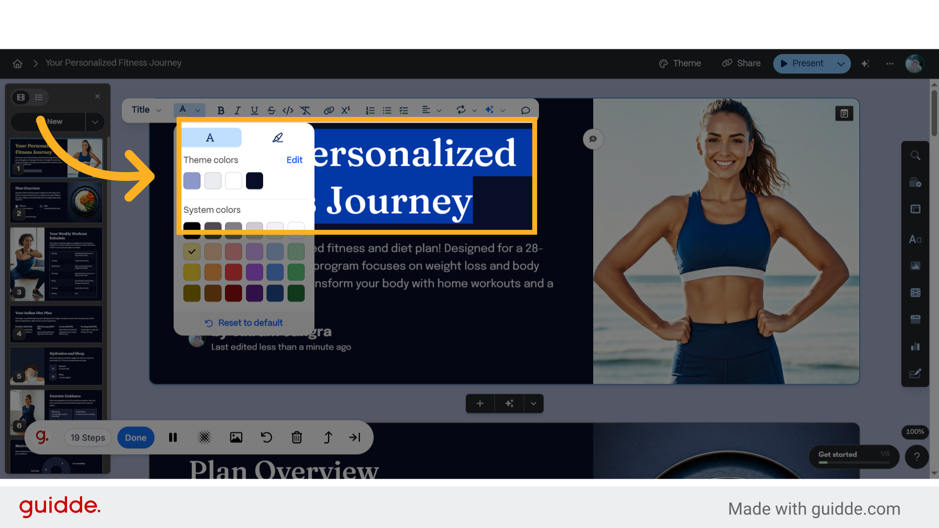 Click 'Your Personalized Fitness Journey'