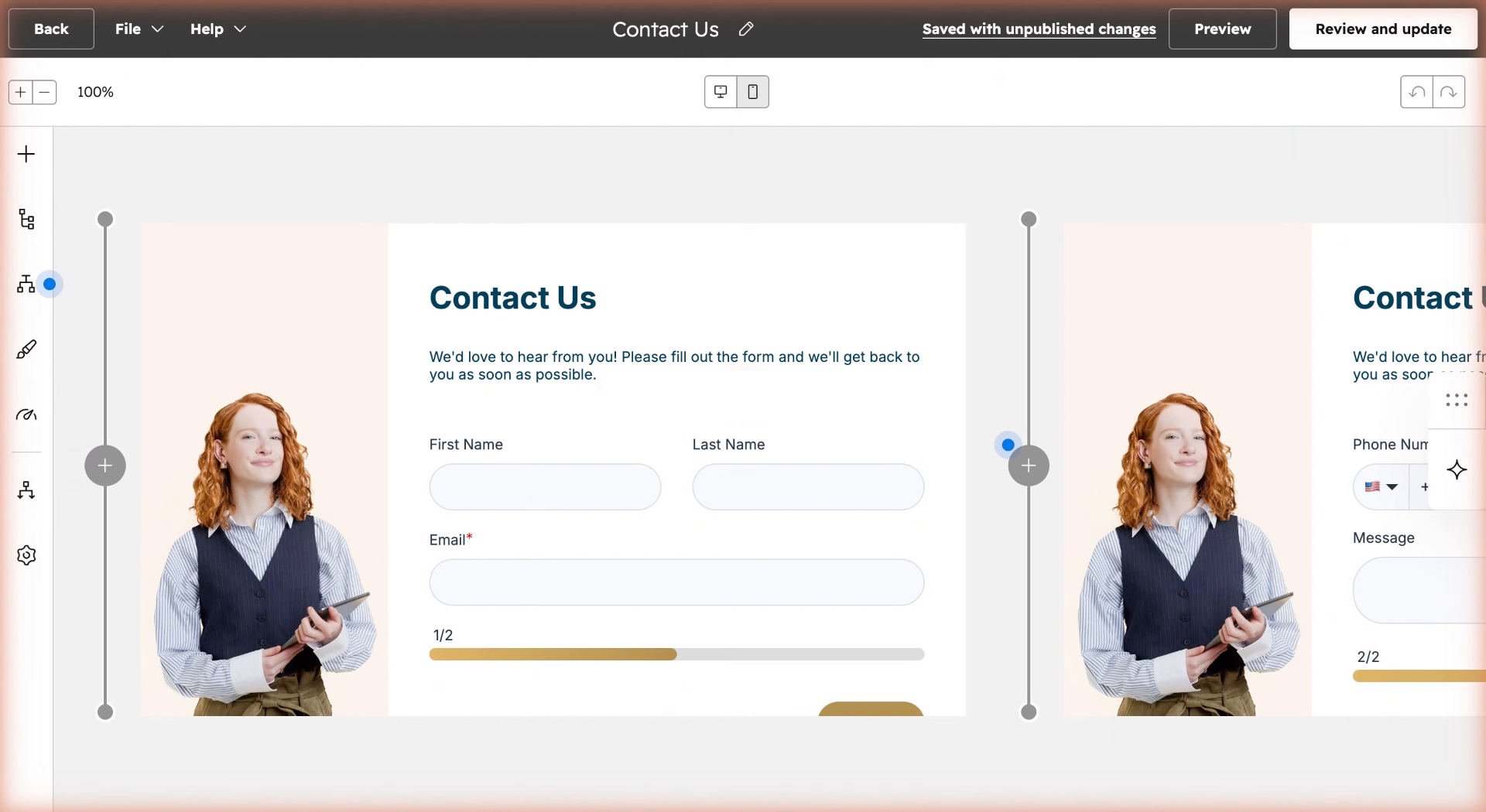 Open the HubSpot Form