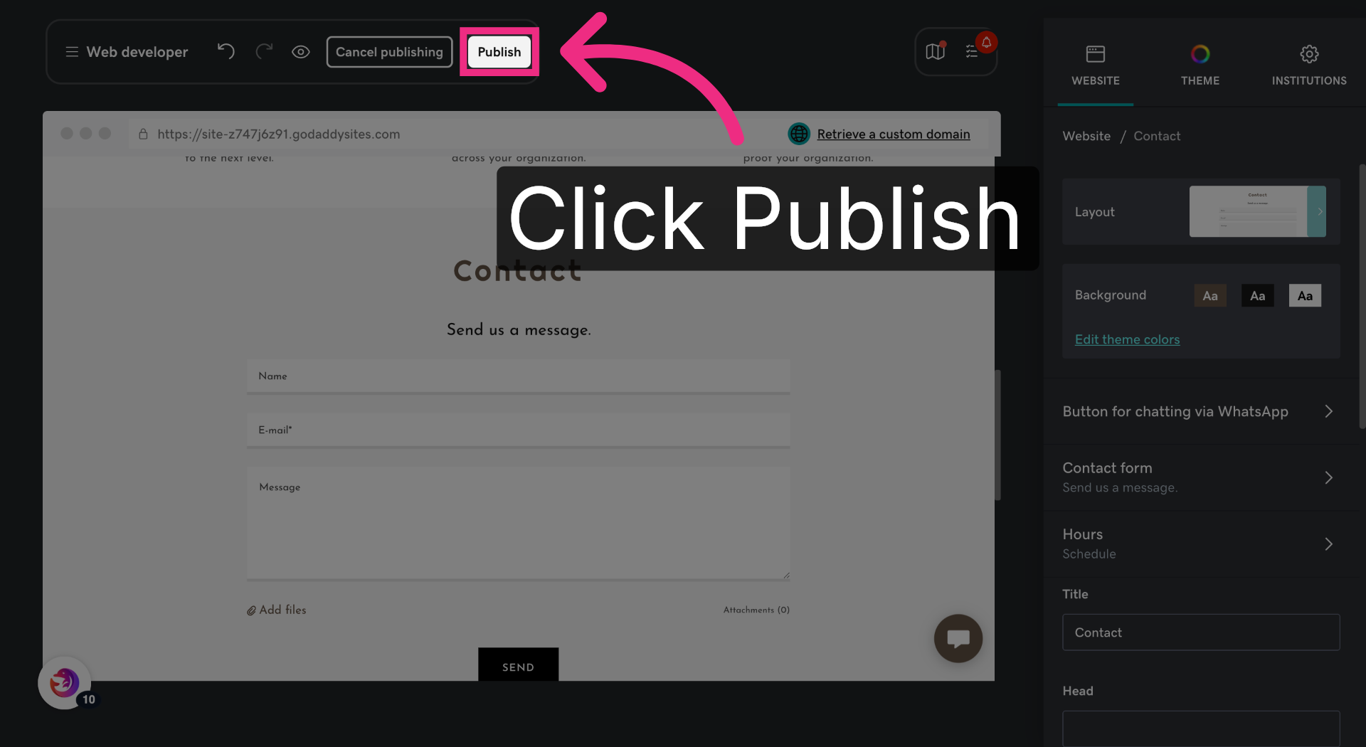 Publish Site