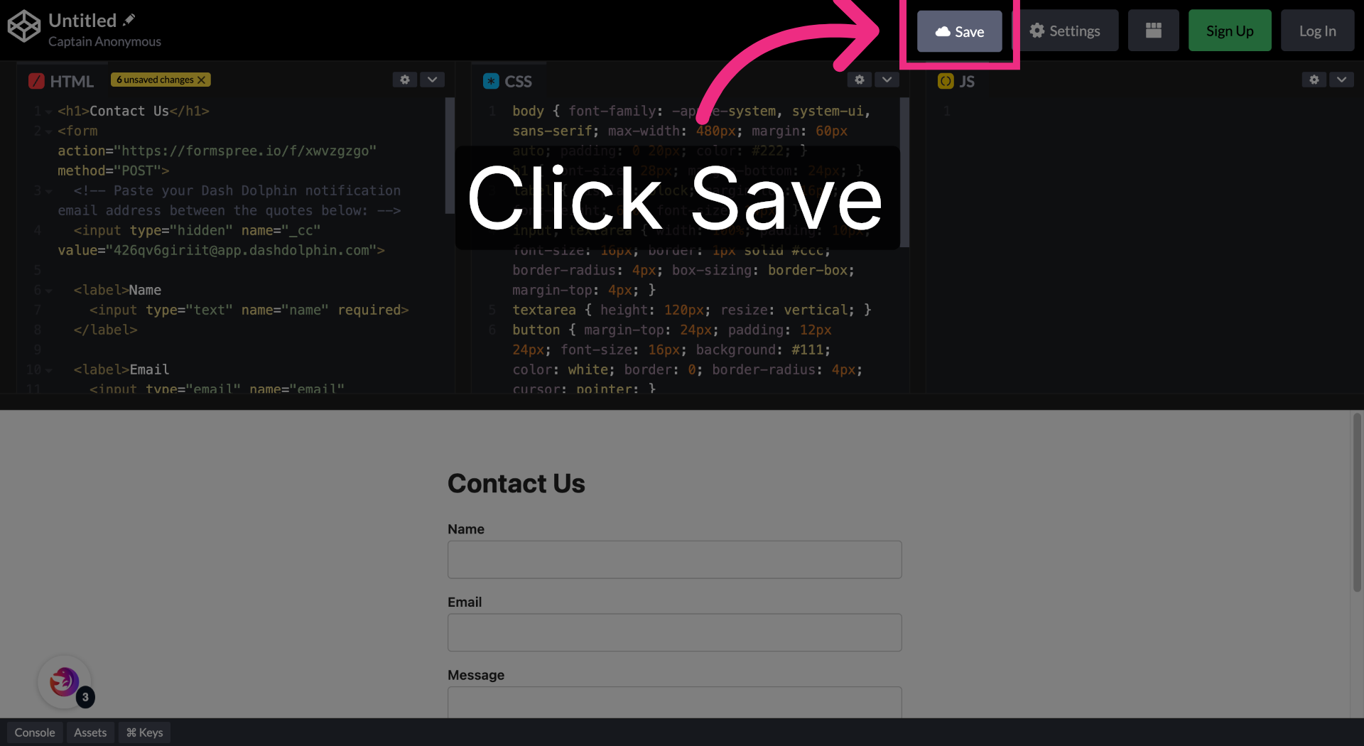 Save and Republish