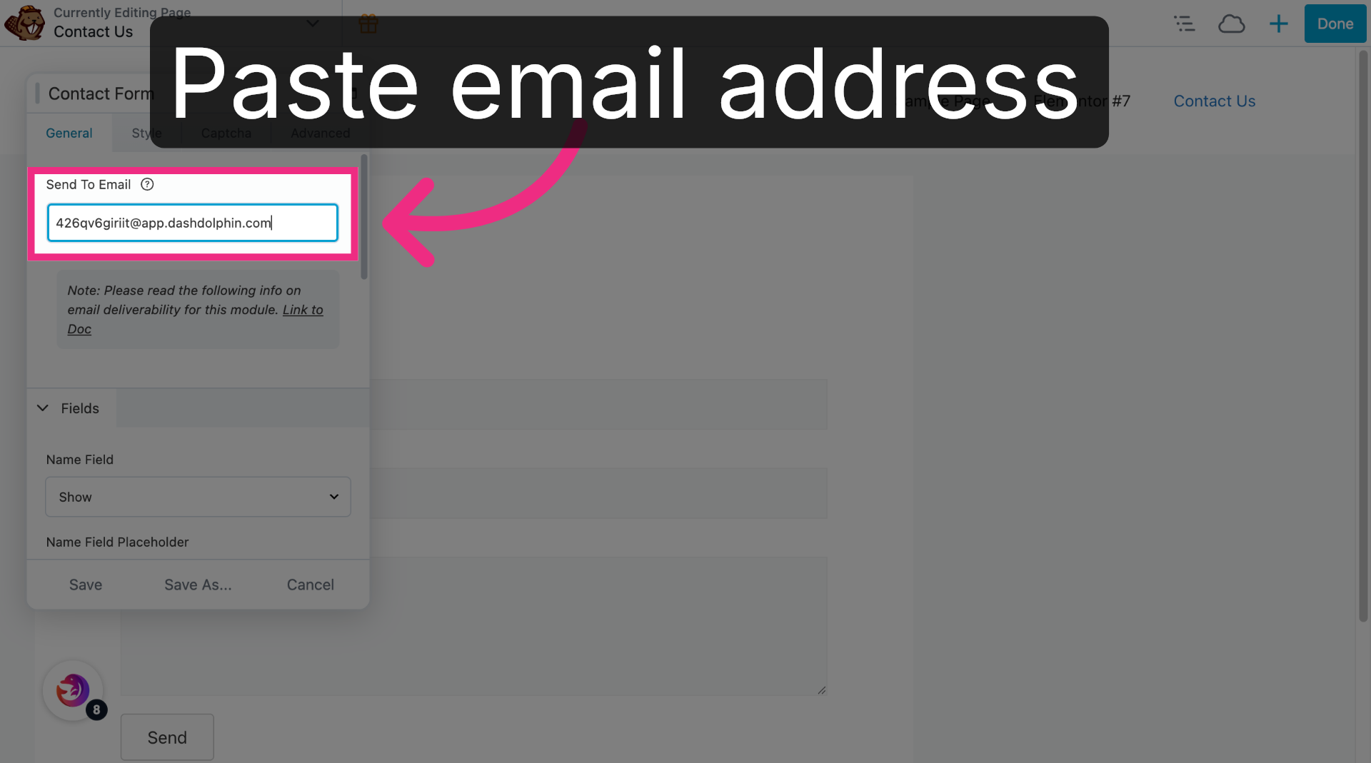 Paste Notification Email
