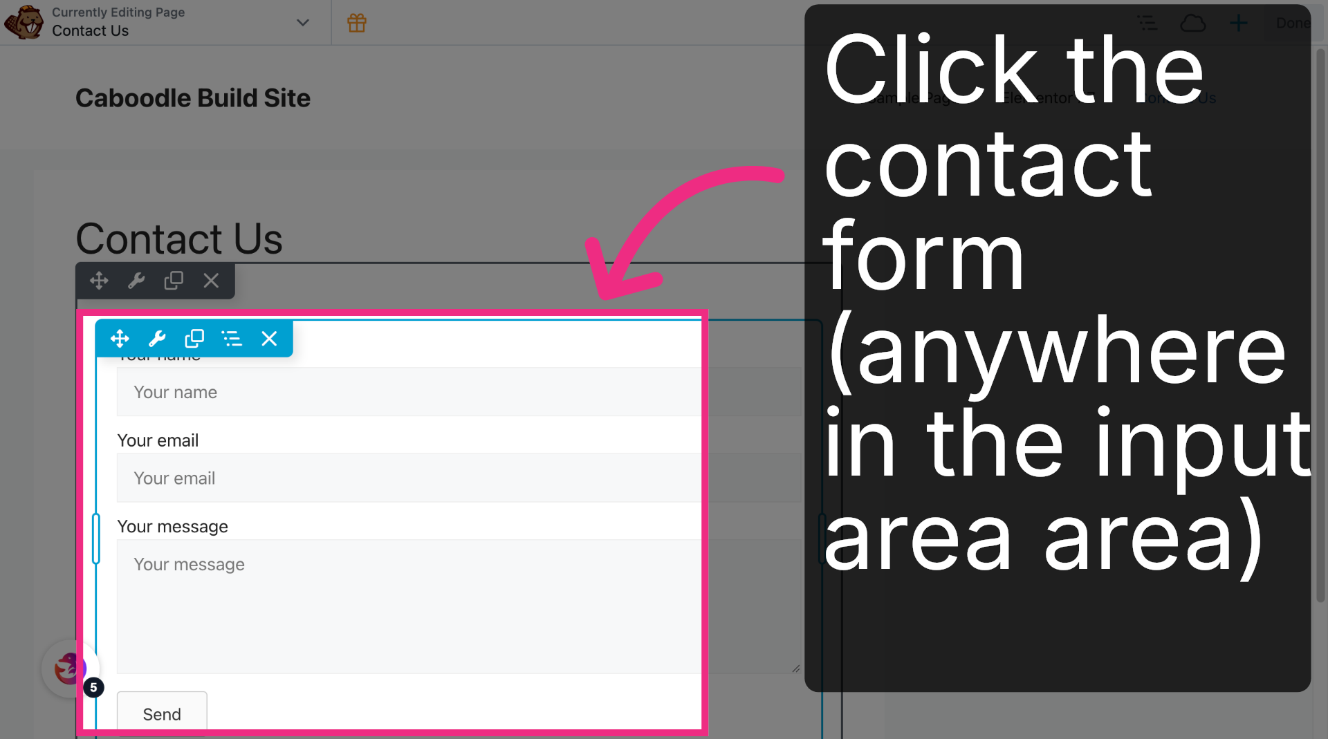Open Form Settings