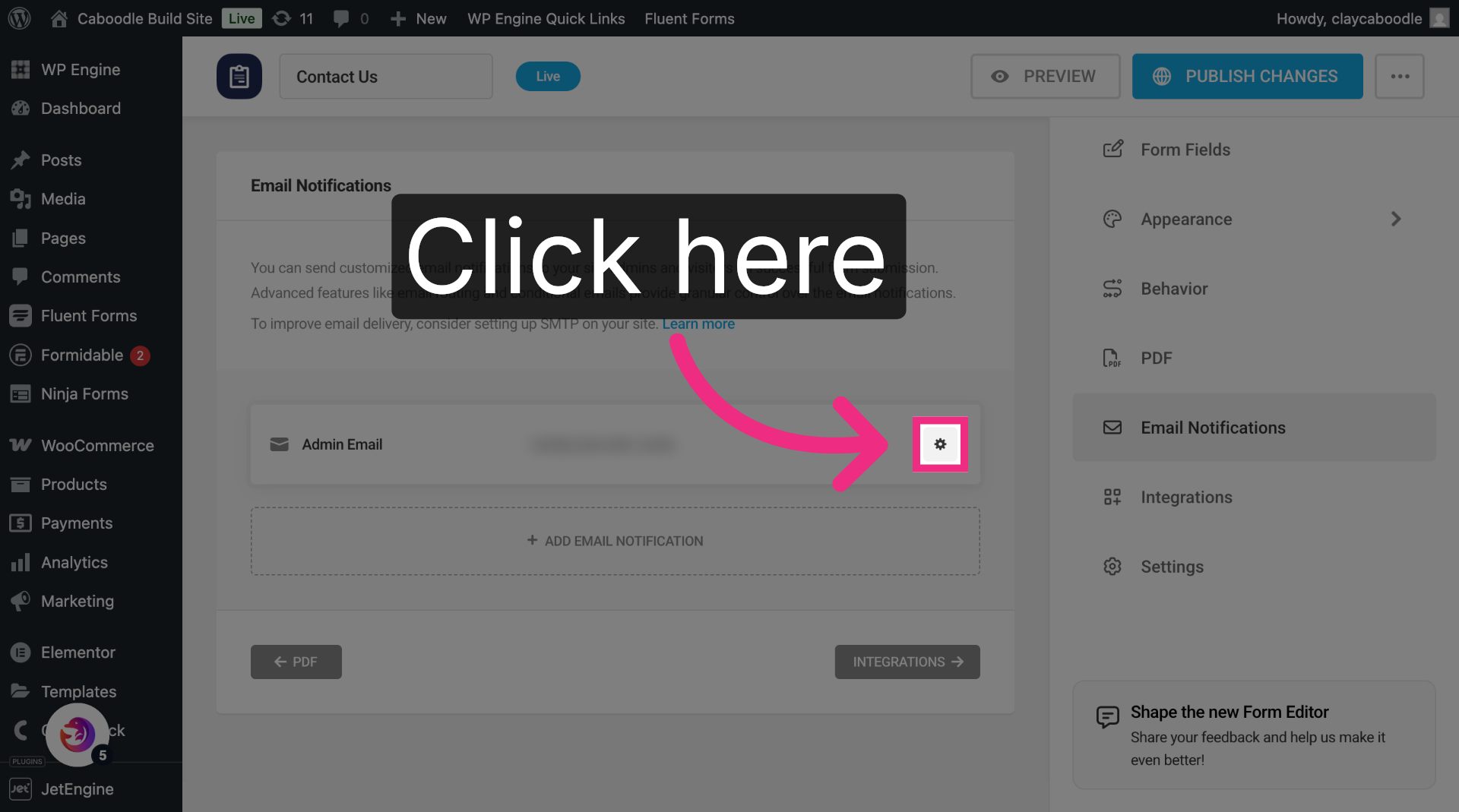 Open Notification Settings