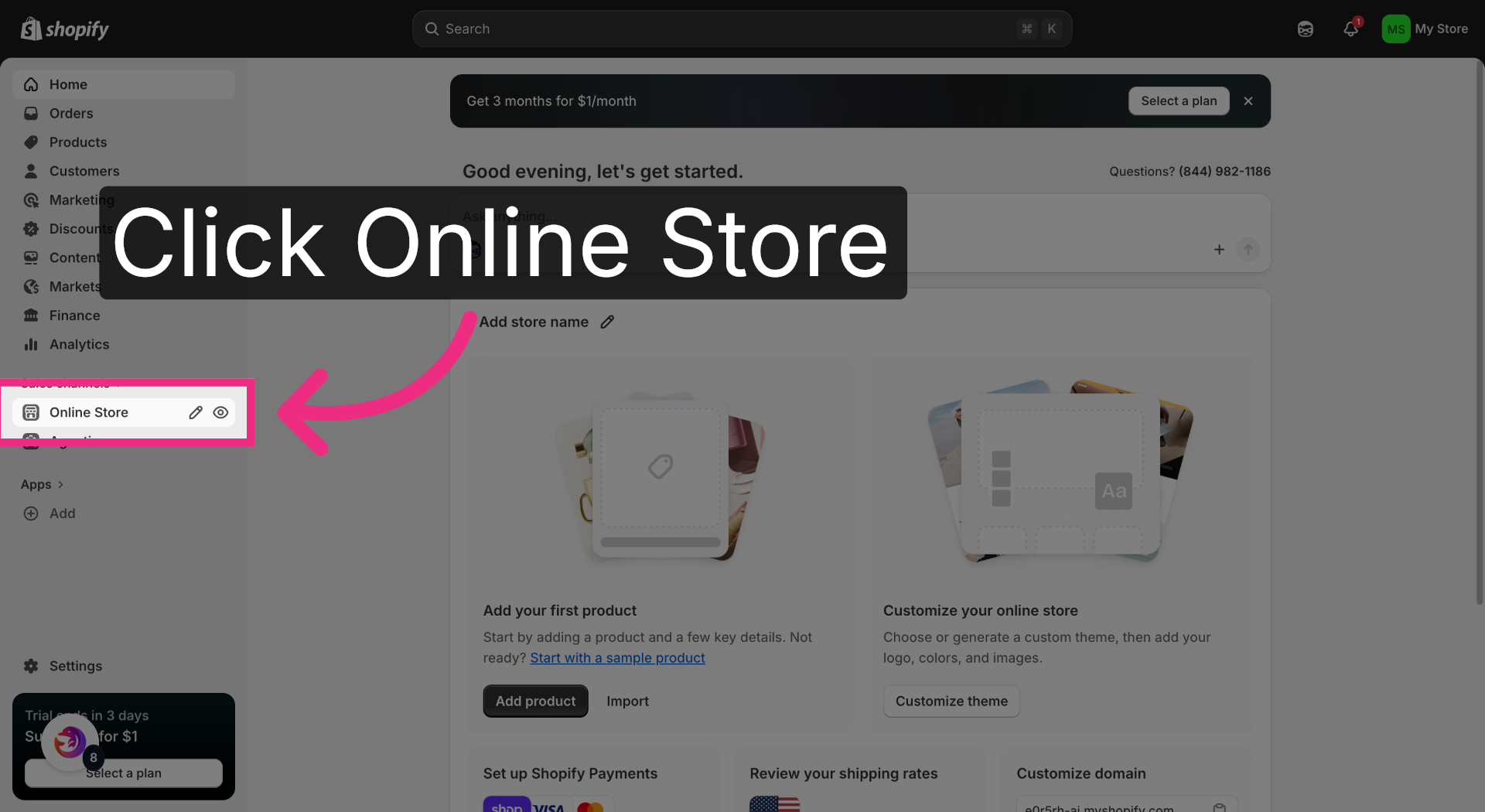 Open Online Store