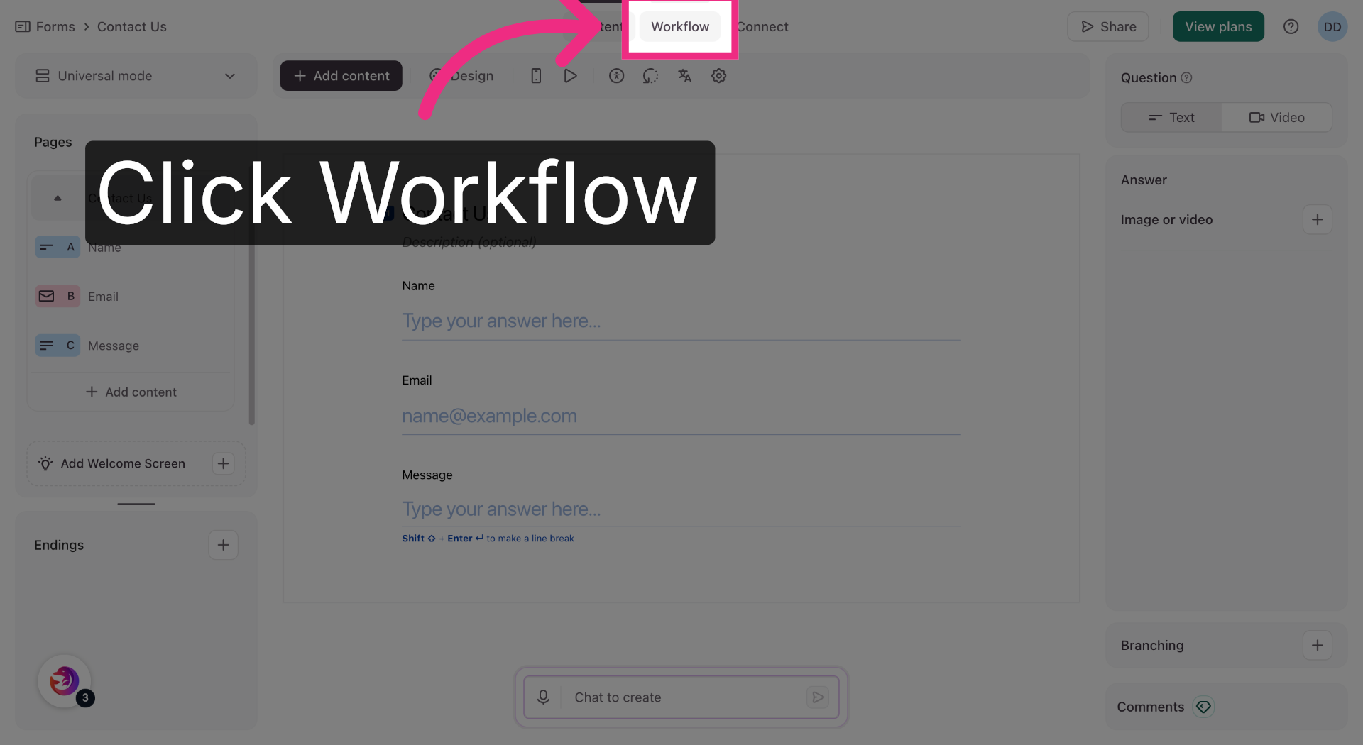 Access Workflow Settings
