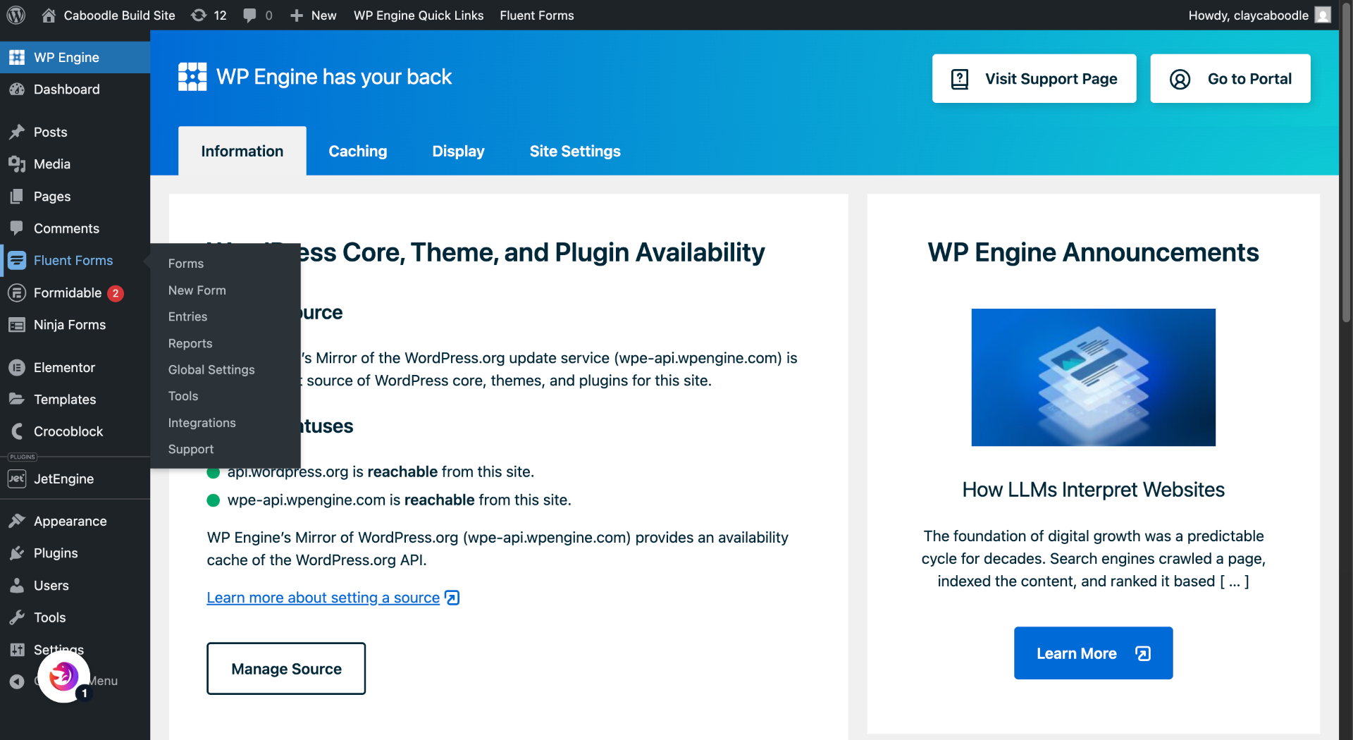 Switch to WordPress Site