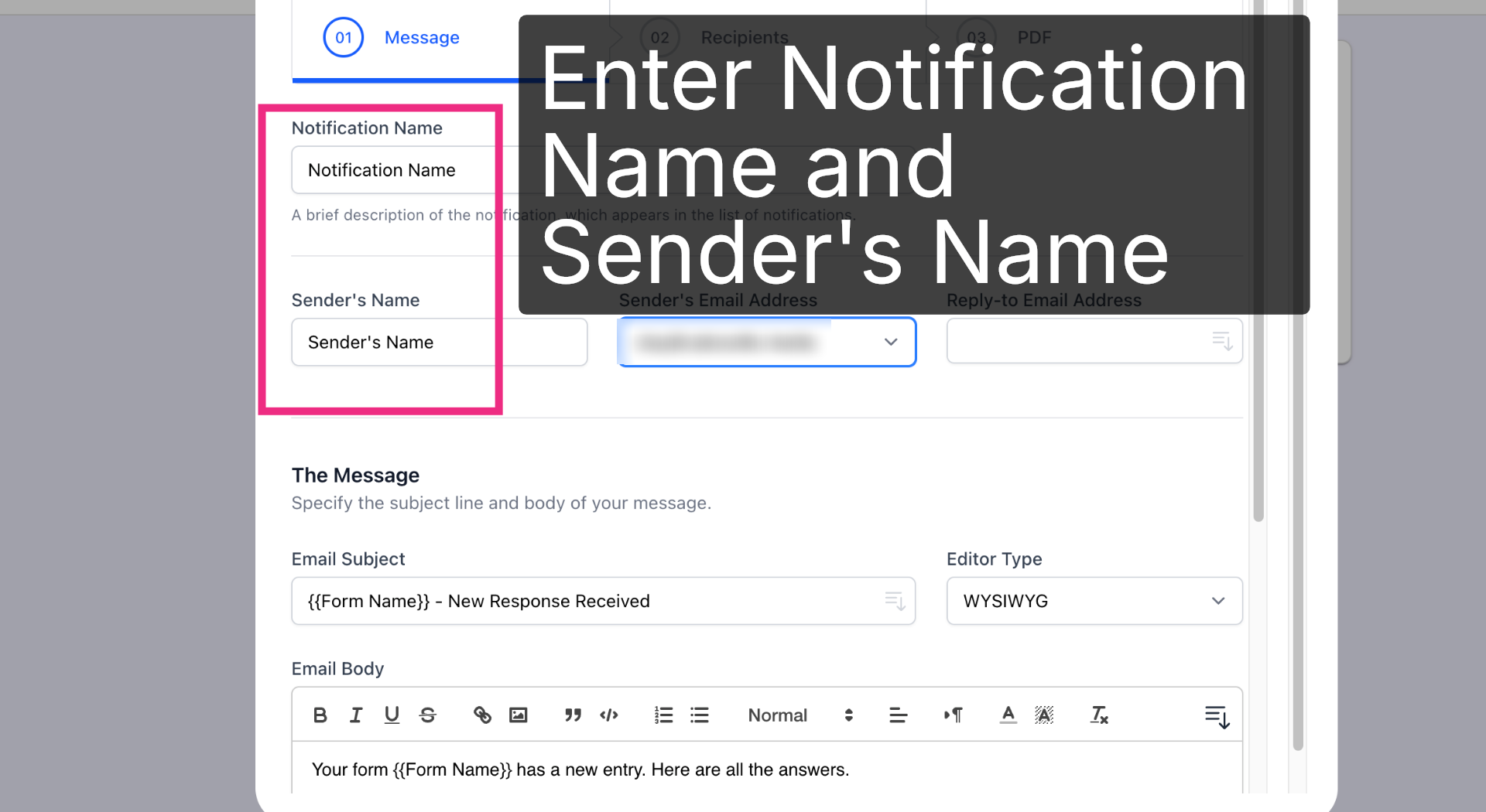 Trigger SMS Alert Setup