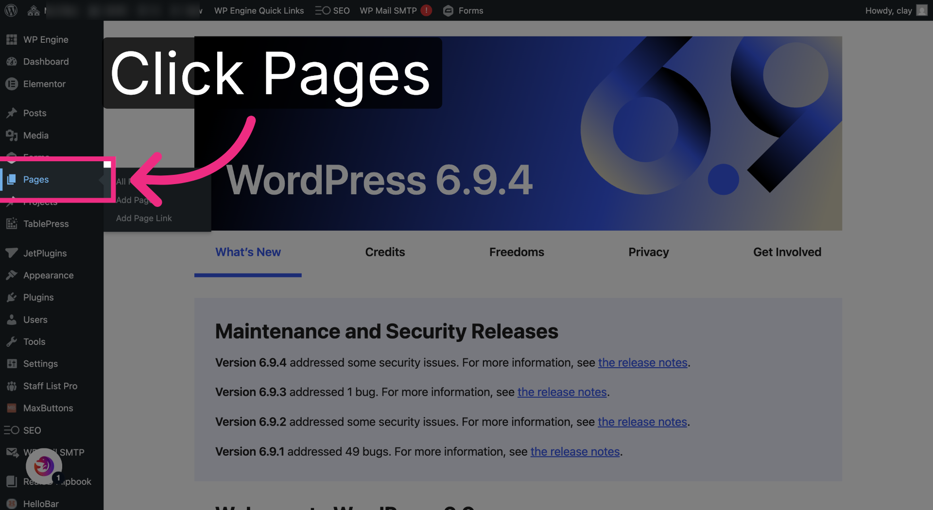 Open Pages