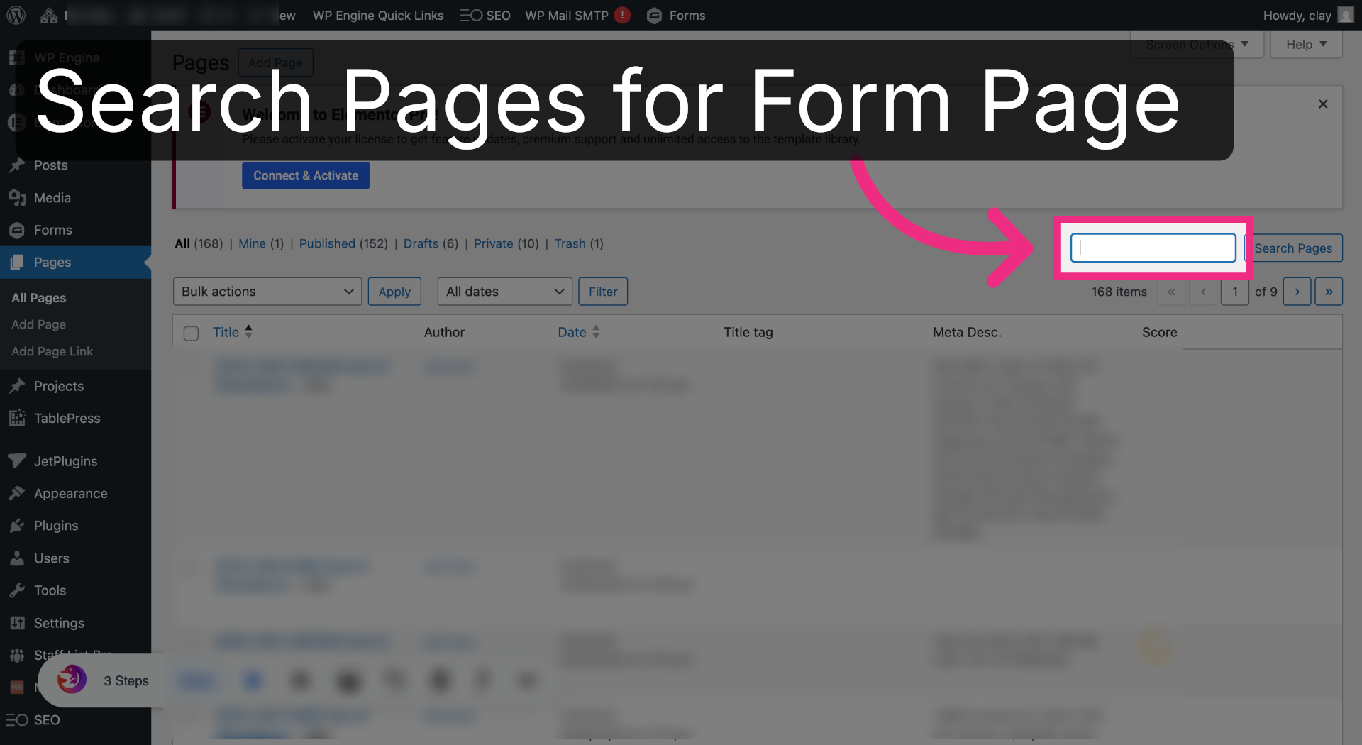 Search for the Page