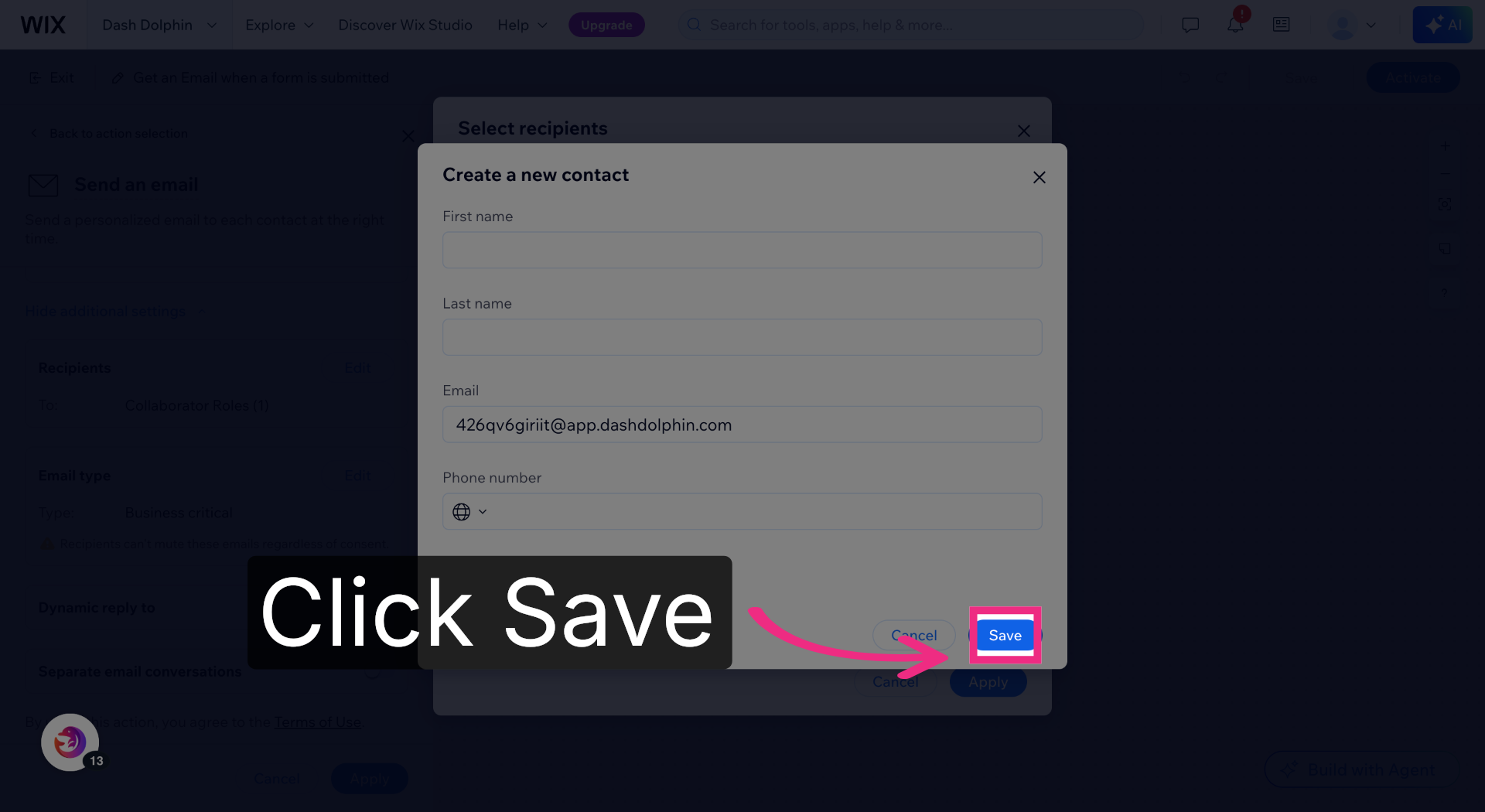 Save Automation Settings