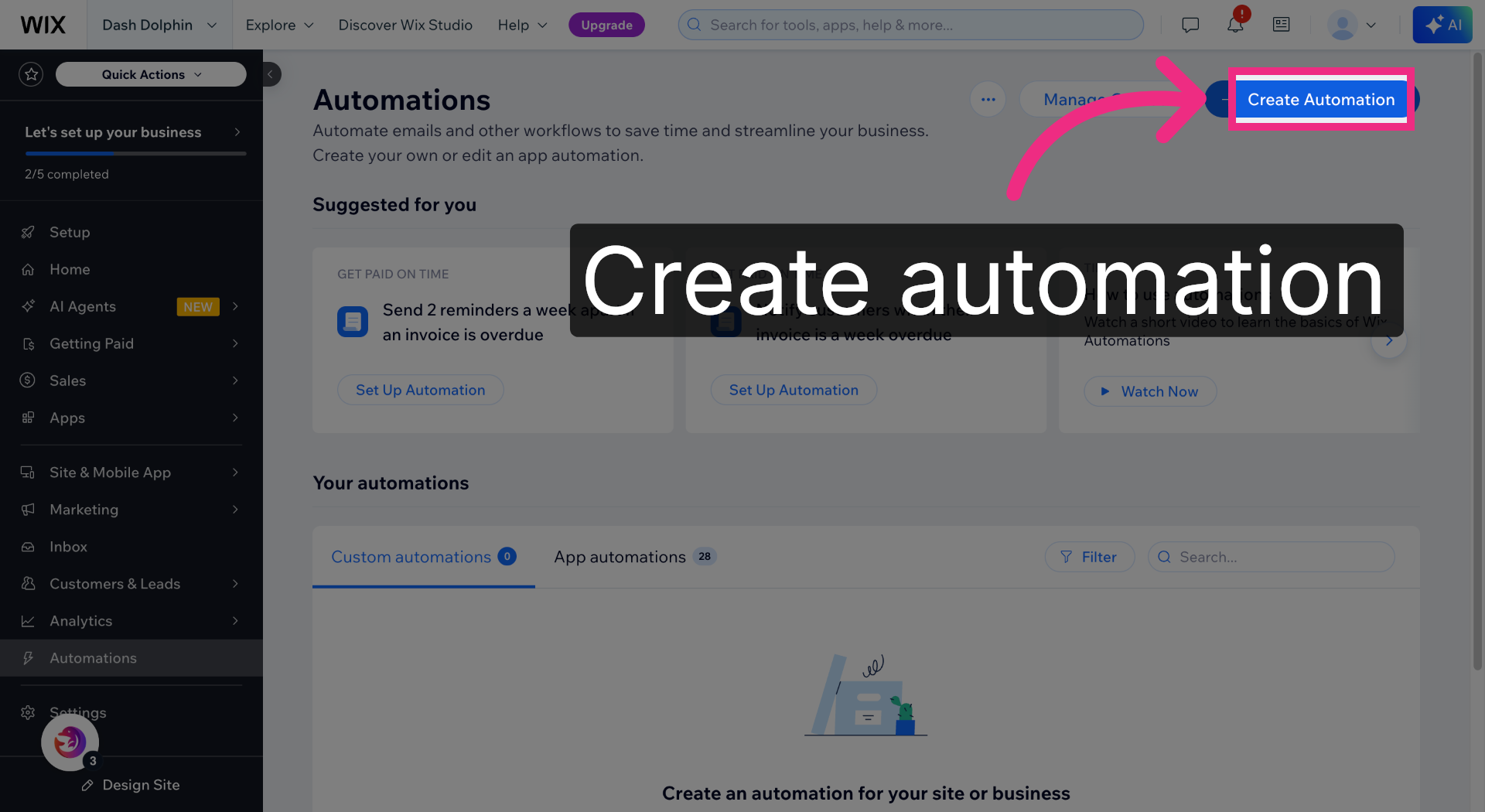 Initiate New Automation