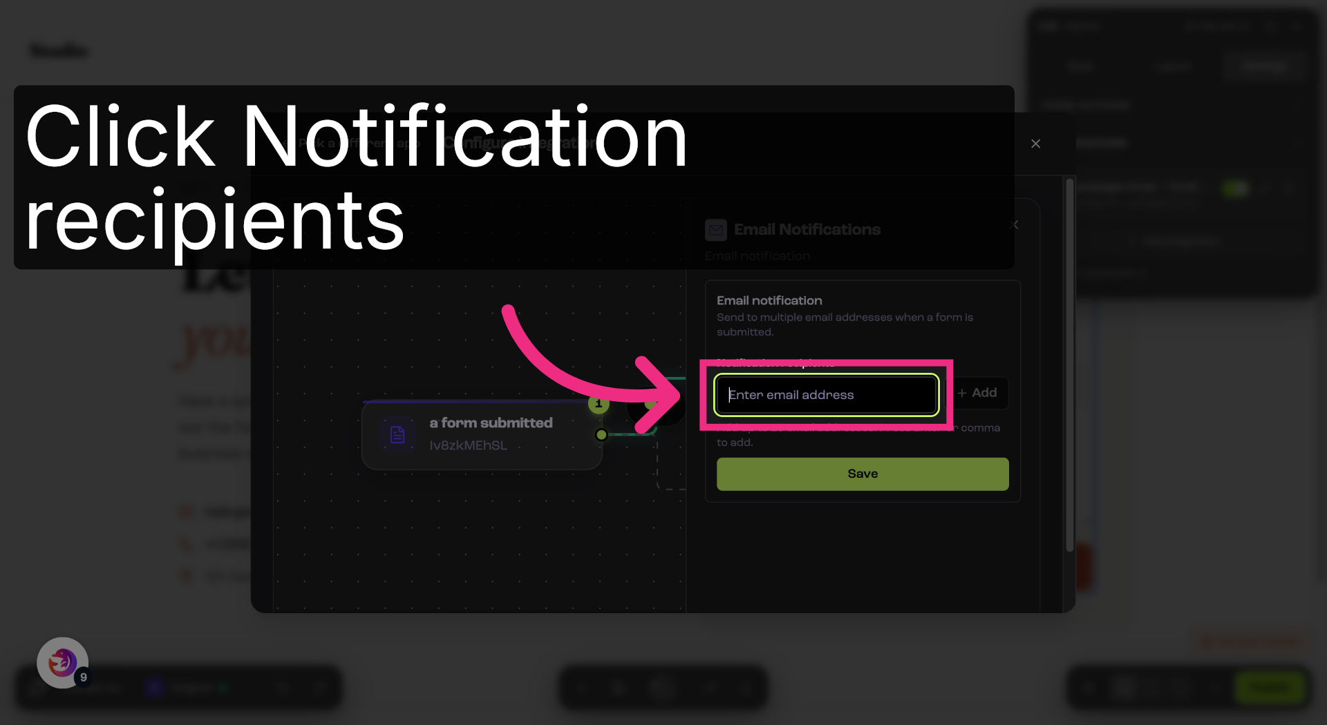 Open Notification Recipients