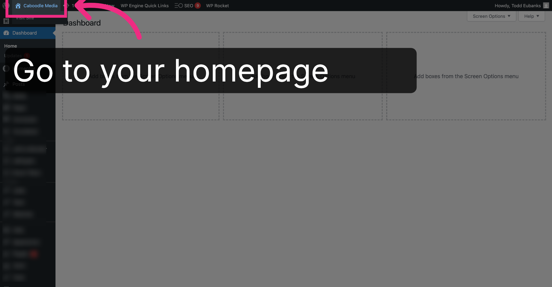 Open Caboodle Media Dashboard