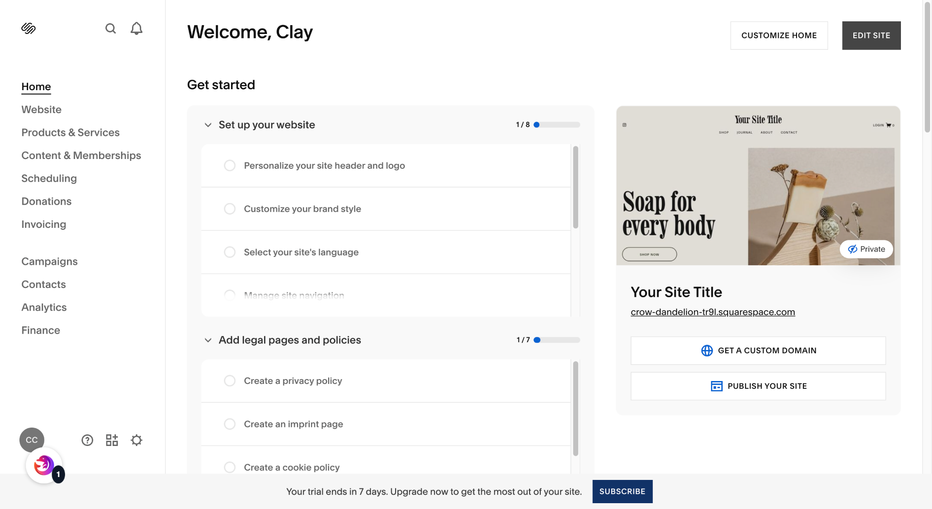 Switch To Squarespace Site
