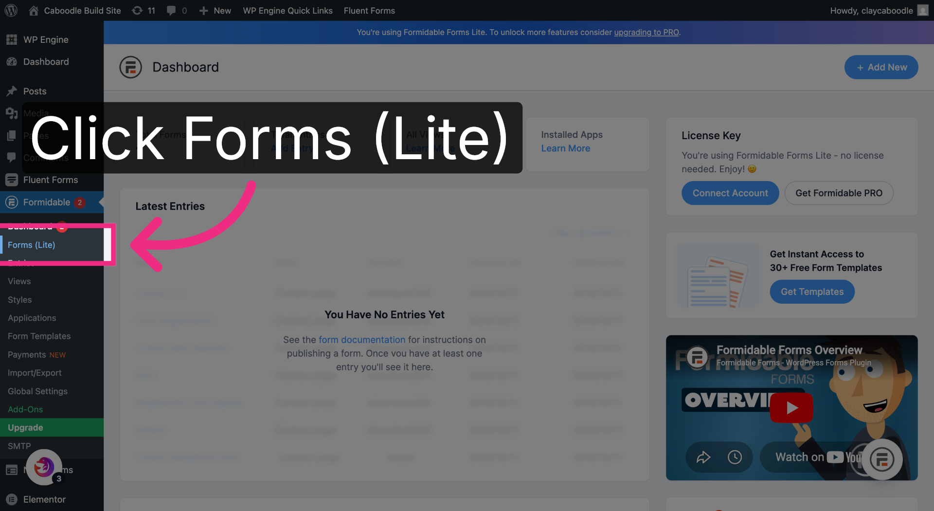 Open Forms List