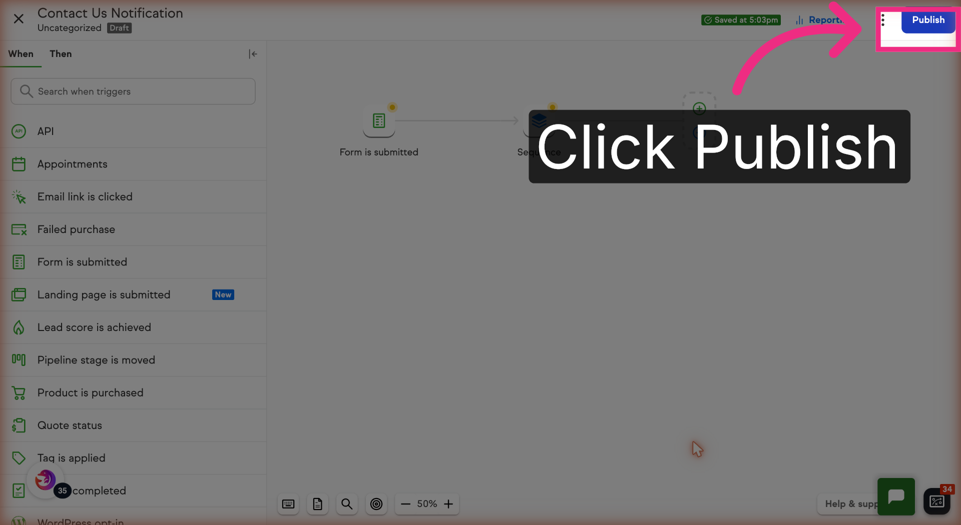 Publish Updated Automation